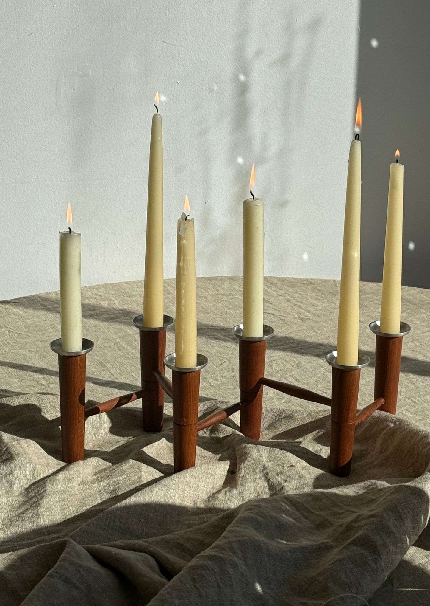 MCM LAUR JENSEN SIX CANDLE HOLDER