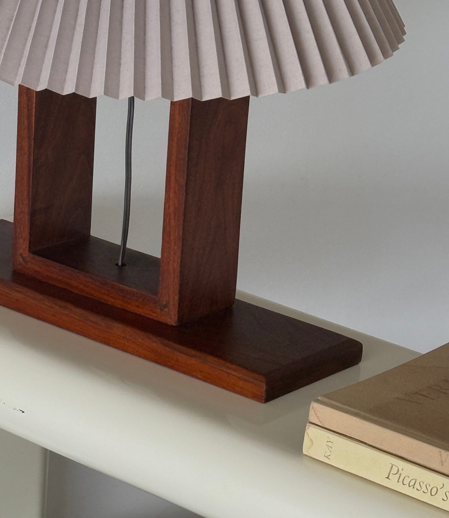 ca.1960s/70s Handmade WOODEN LAMp