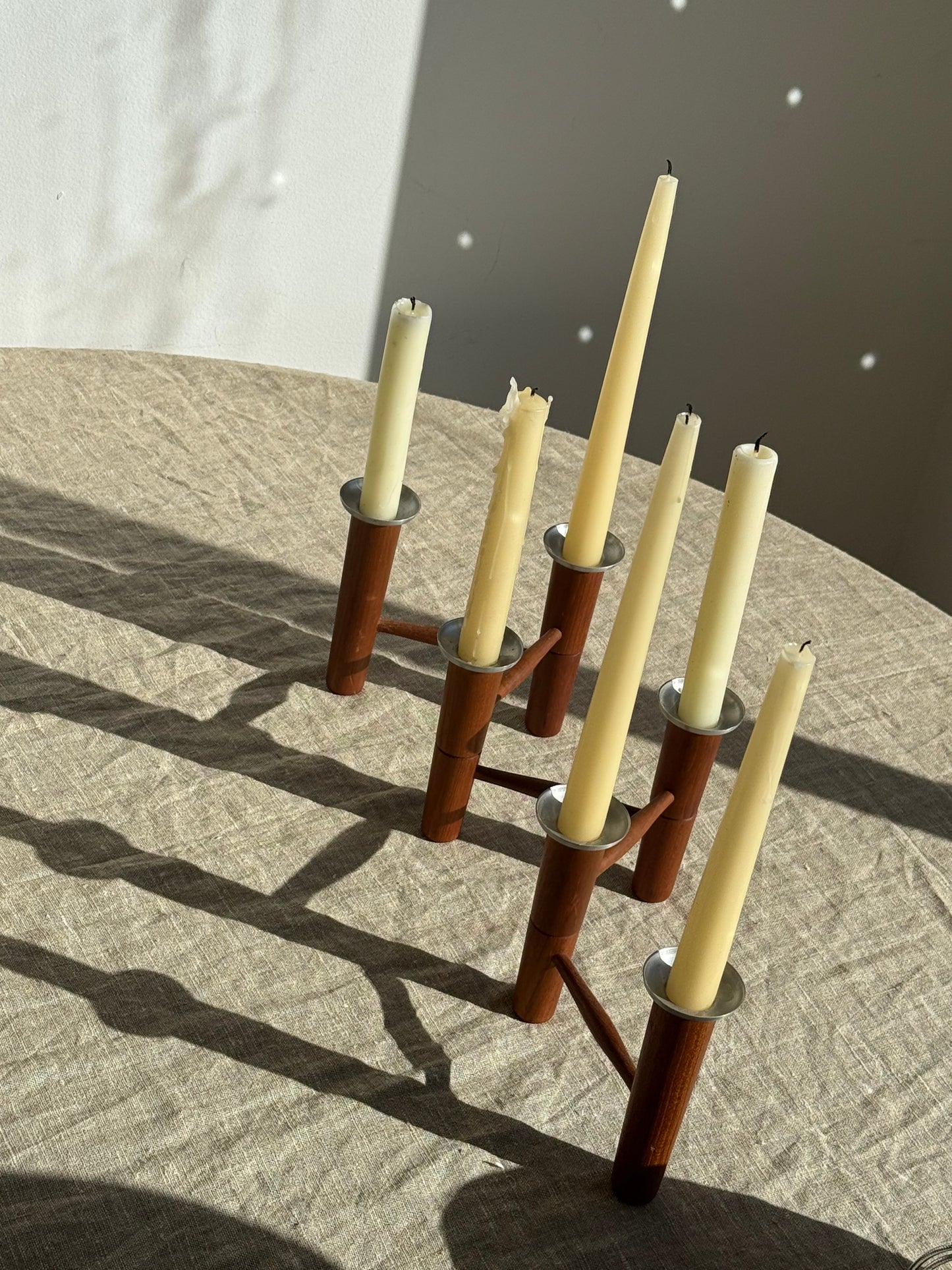 MCM LAUR JENSEN SIX CANDLE HOLDER
