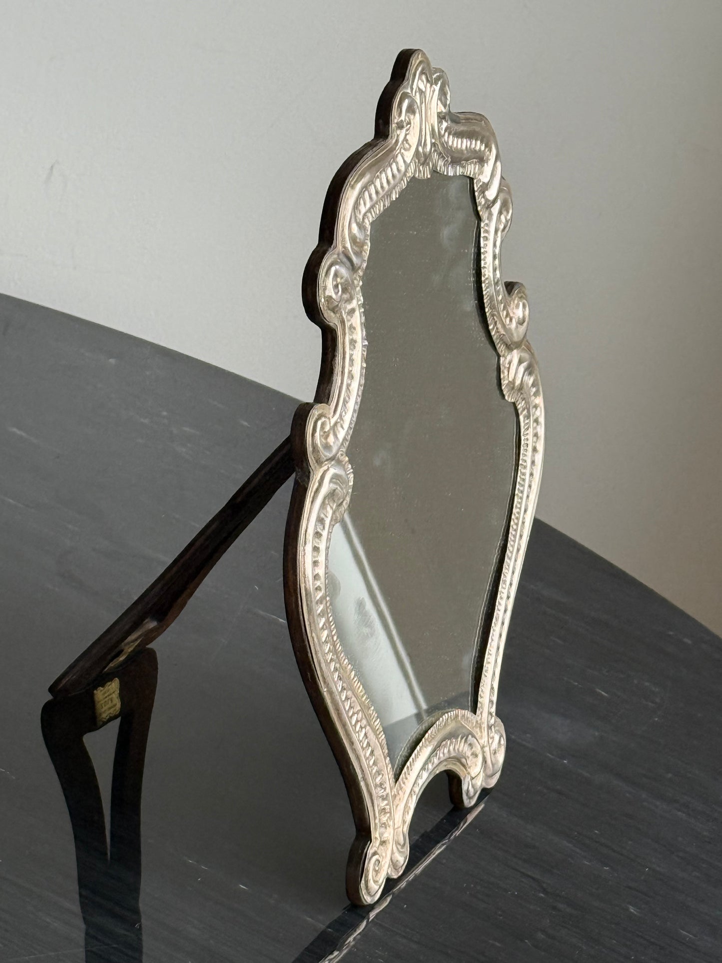 1920s STERLING SILVER MIRROR