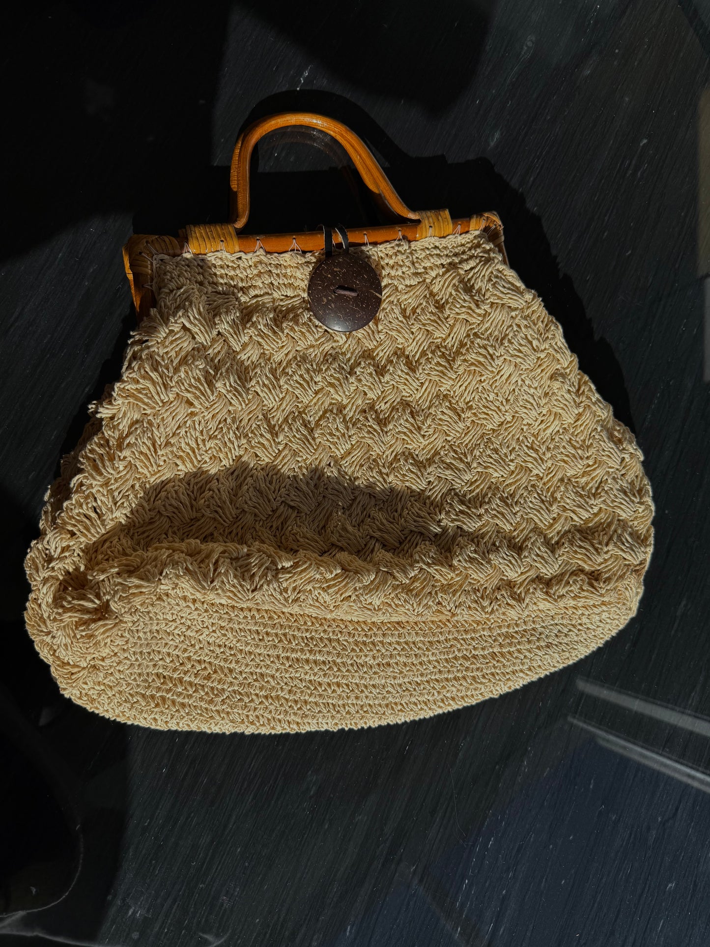 VINTAGE STRAW BAG
