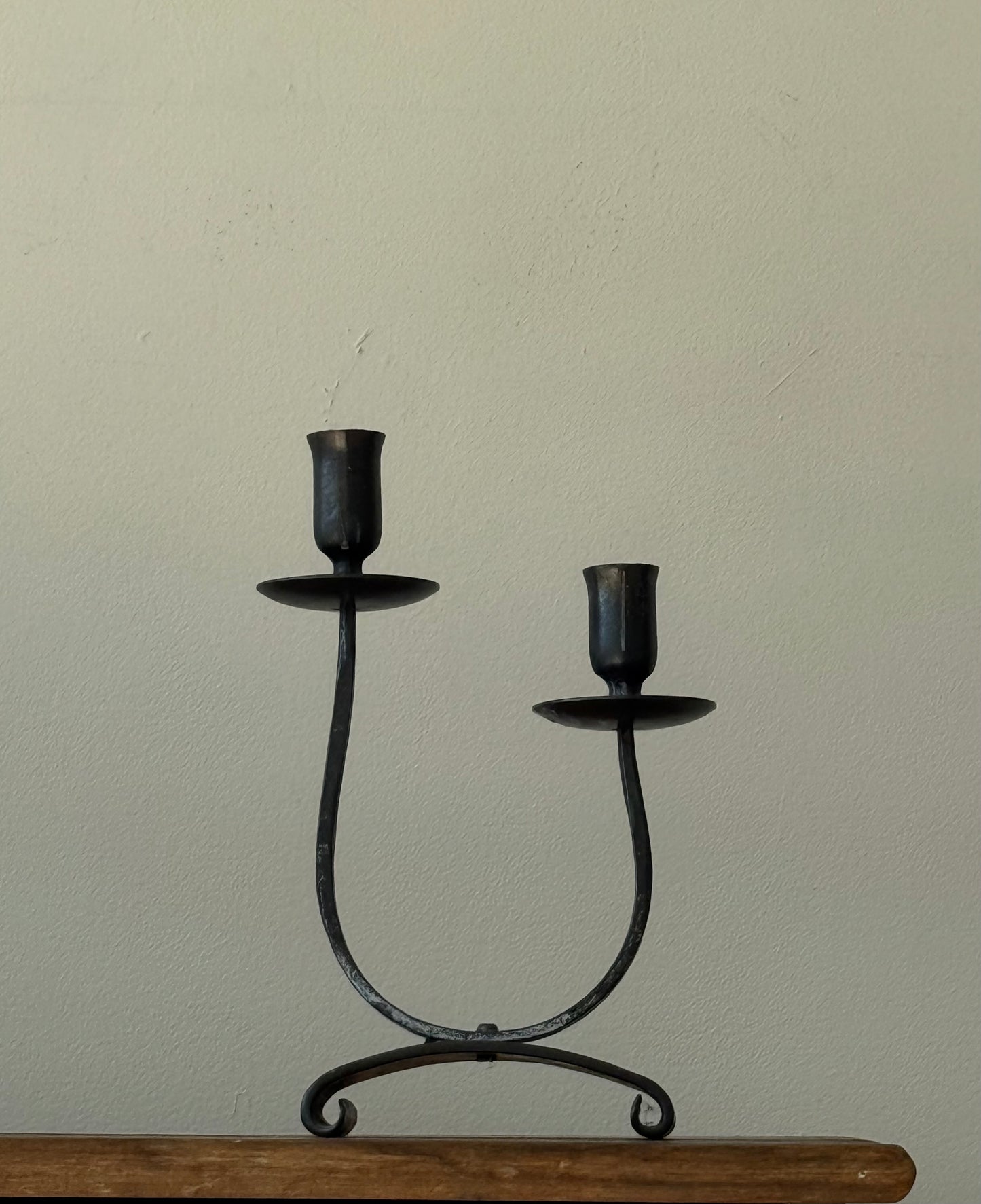 Vintage Iron Candleholder