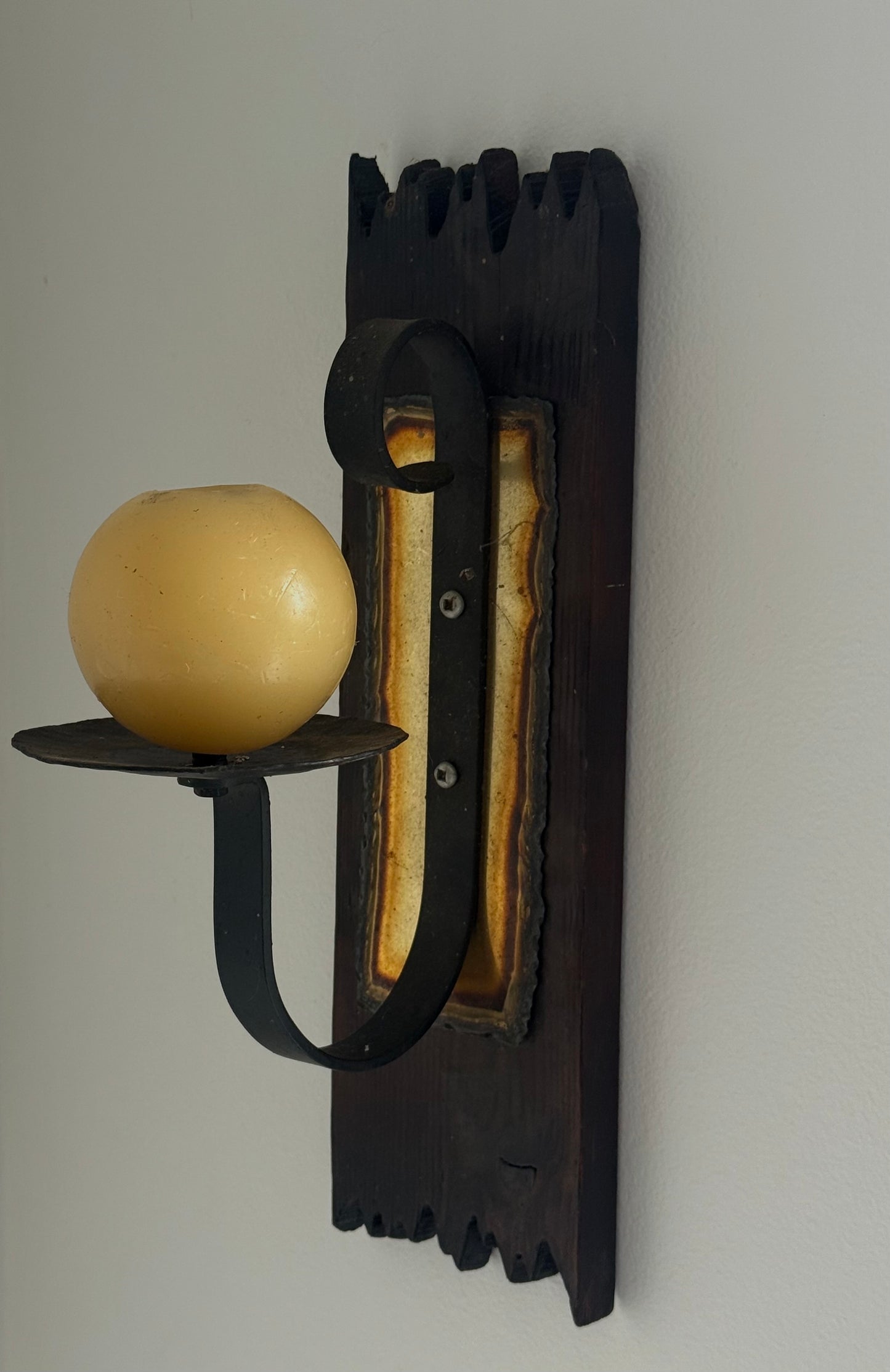 VNTG BRUTALIST CANDLE SCONCE
