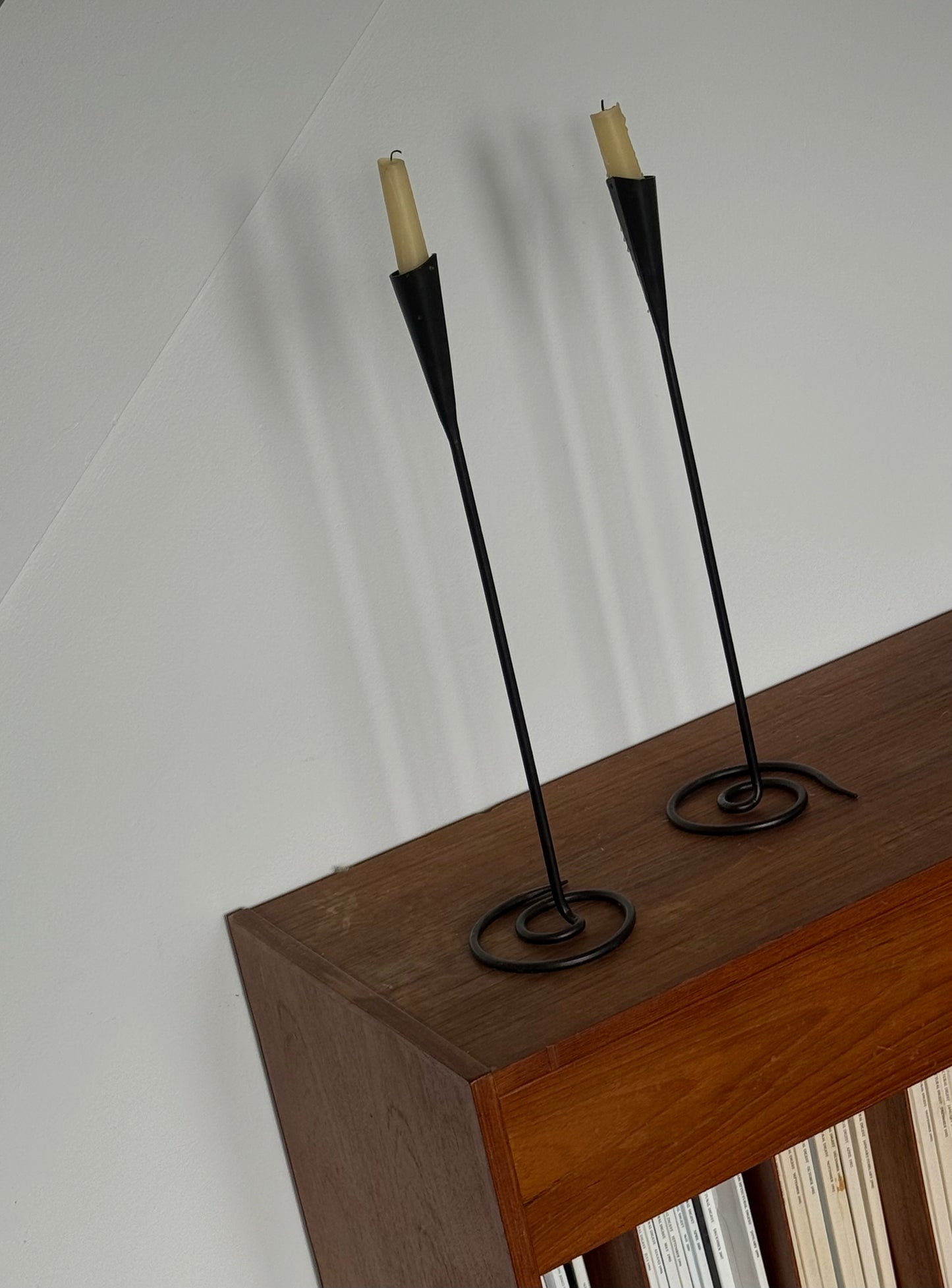Vintage IRON candleholders