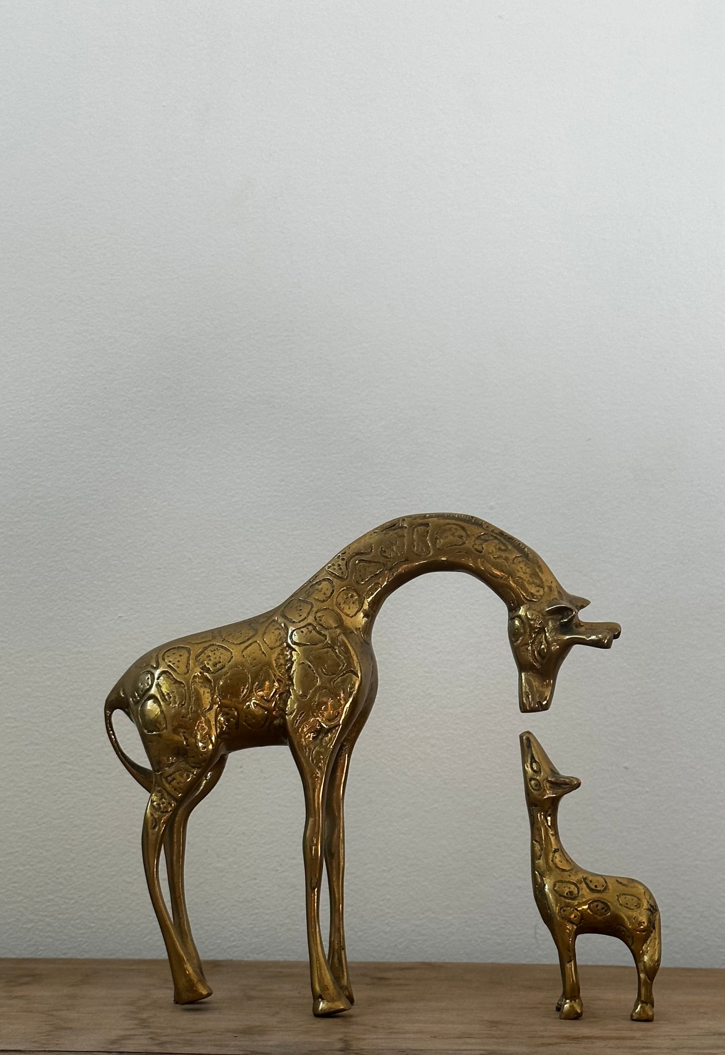 MCM BRASS GIRAFFE FIGURINE SET
