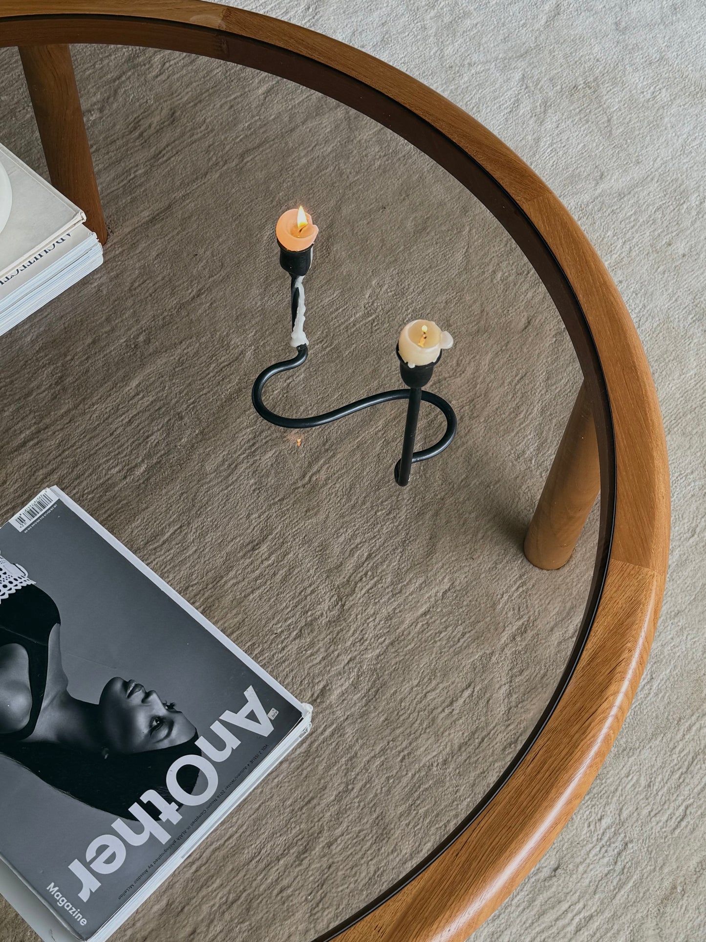 VNTG IRON CANDLEHOLDER