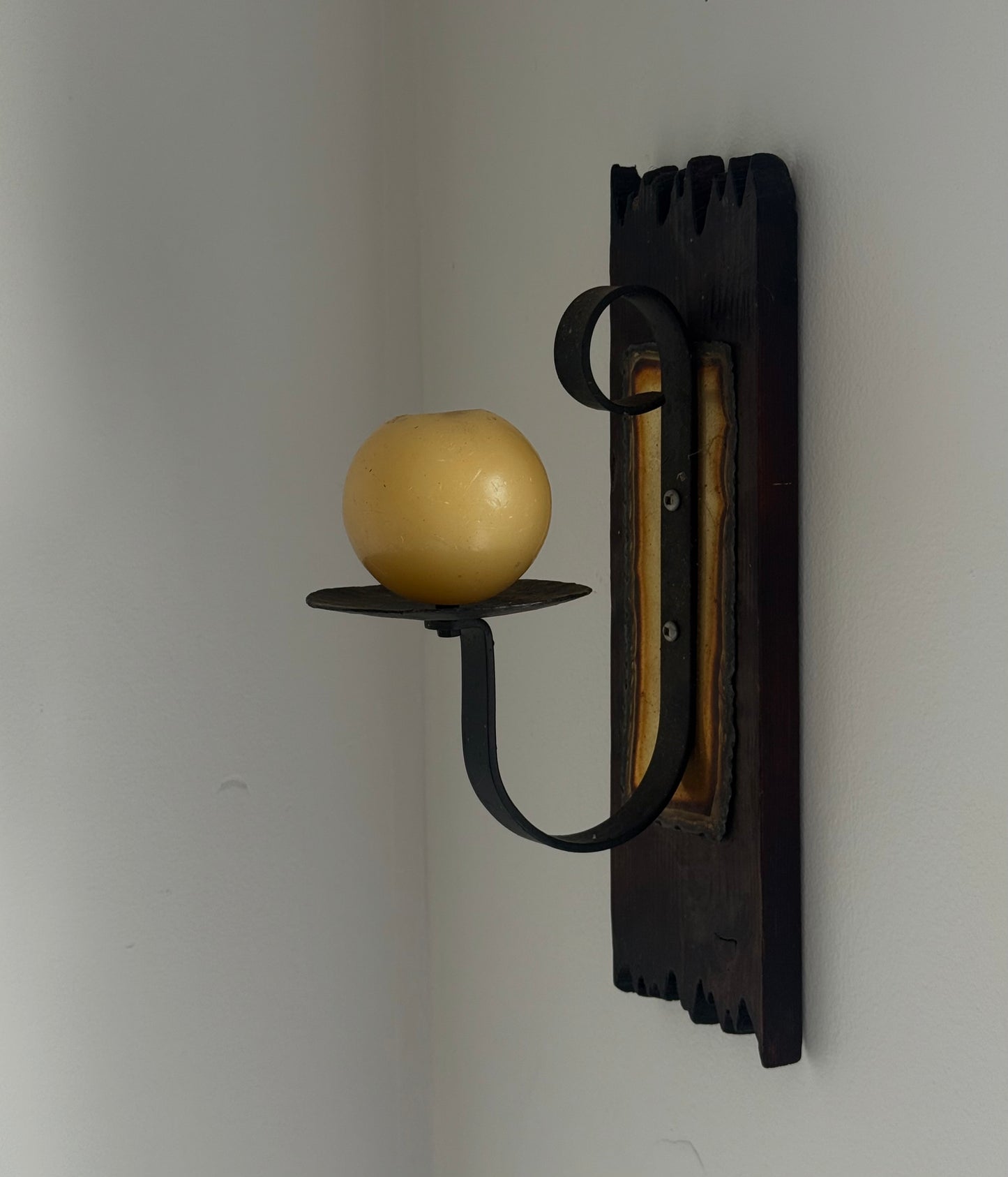 VNTG BRUTALIST CANDLE SCONCE
