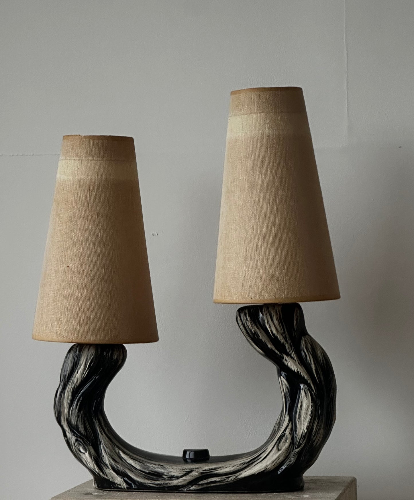 1950s OOAK POTTERY LAMP