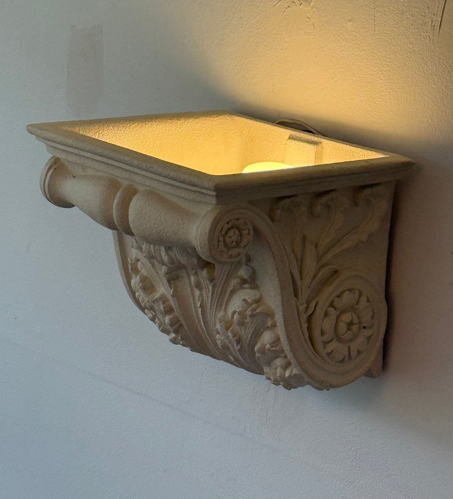 MOULDED PLASTER SCONCE