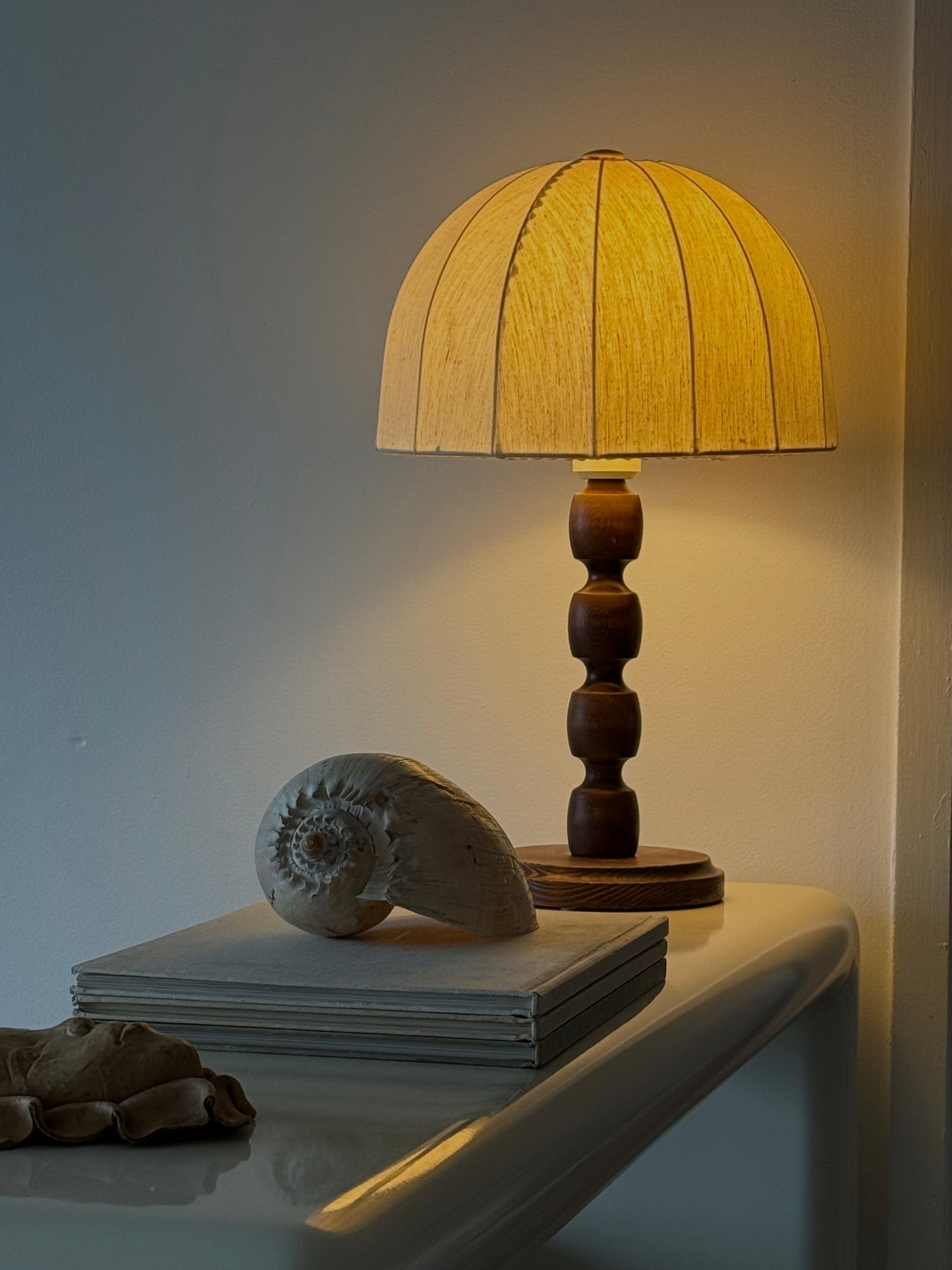 1970s WOOD LAMP