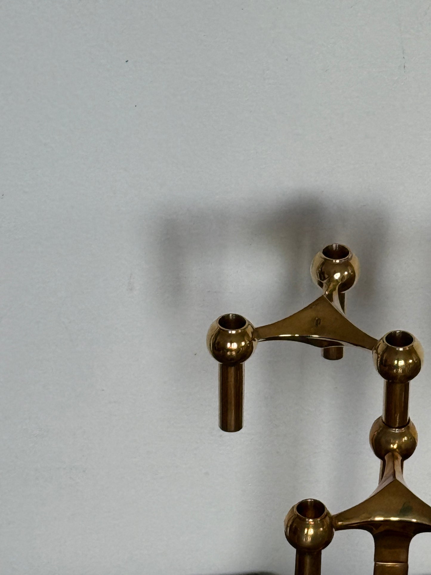 MCM STOFF NAGEL BRASS CANDLERHOLDERS
