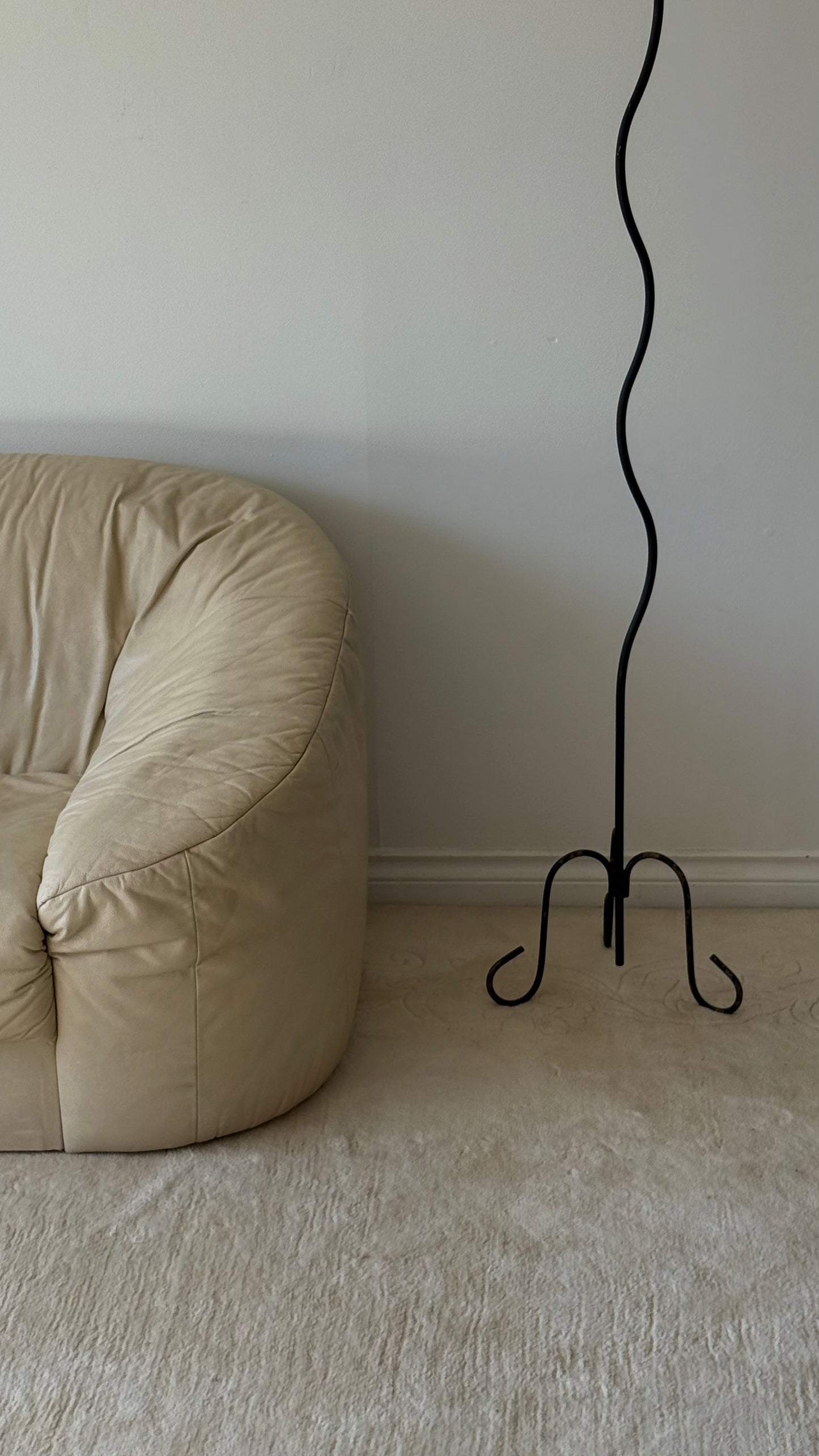 Large Sculptural Iron Candleholder