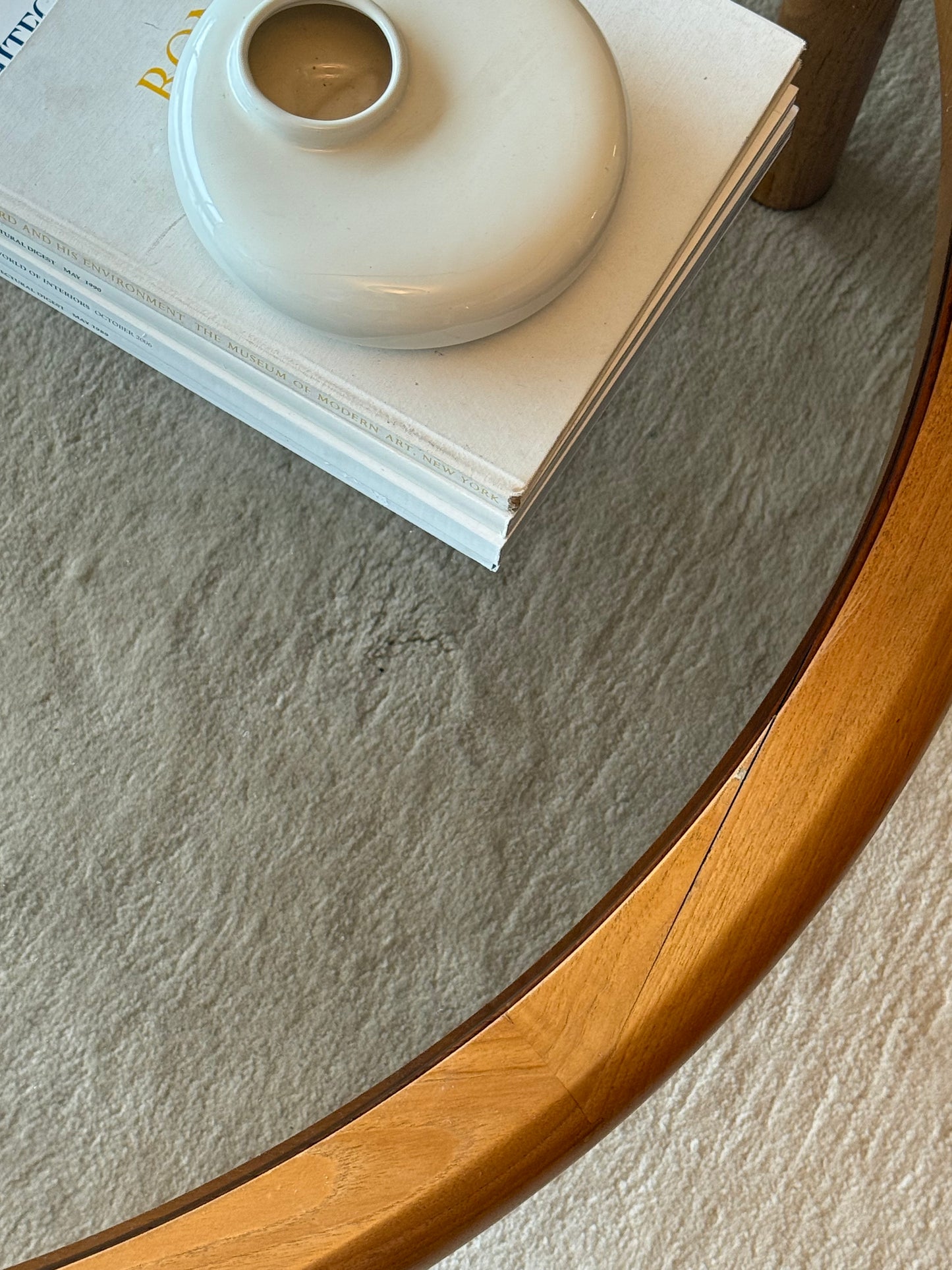 VNTG HANDMADE DANISH WOOD COFFEE TABLE