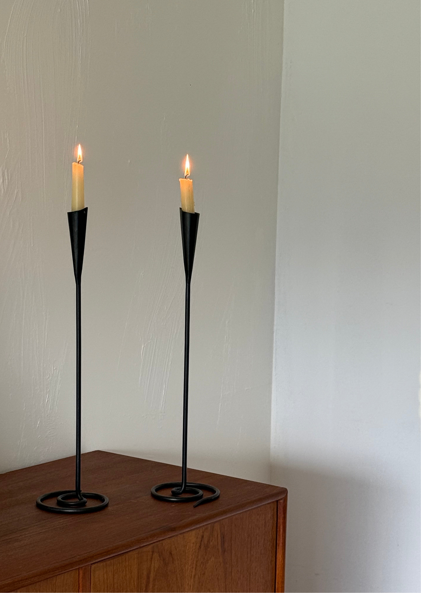 Vintage IRON candleholders