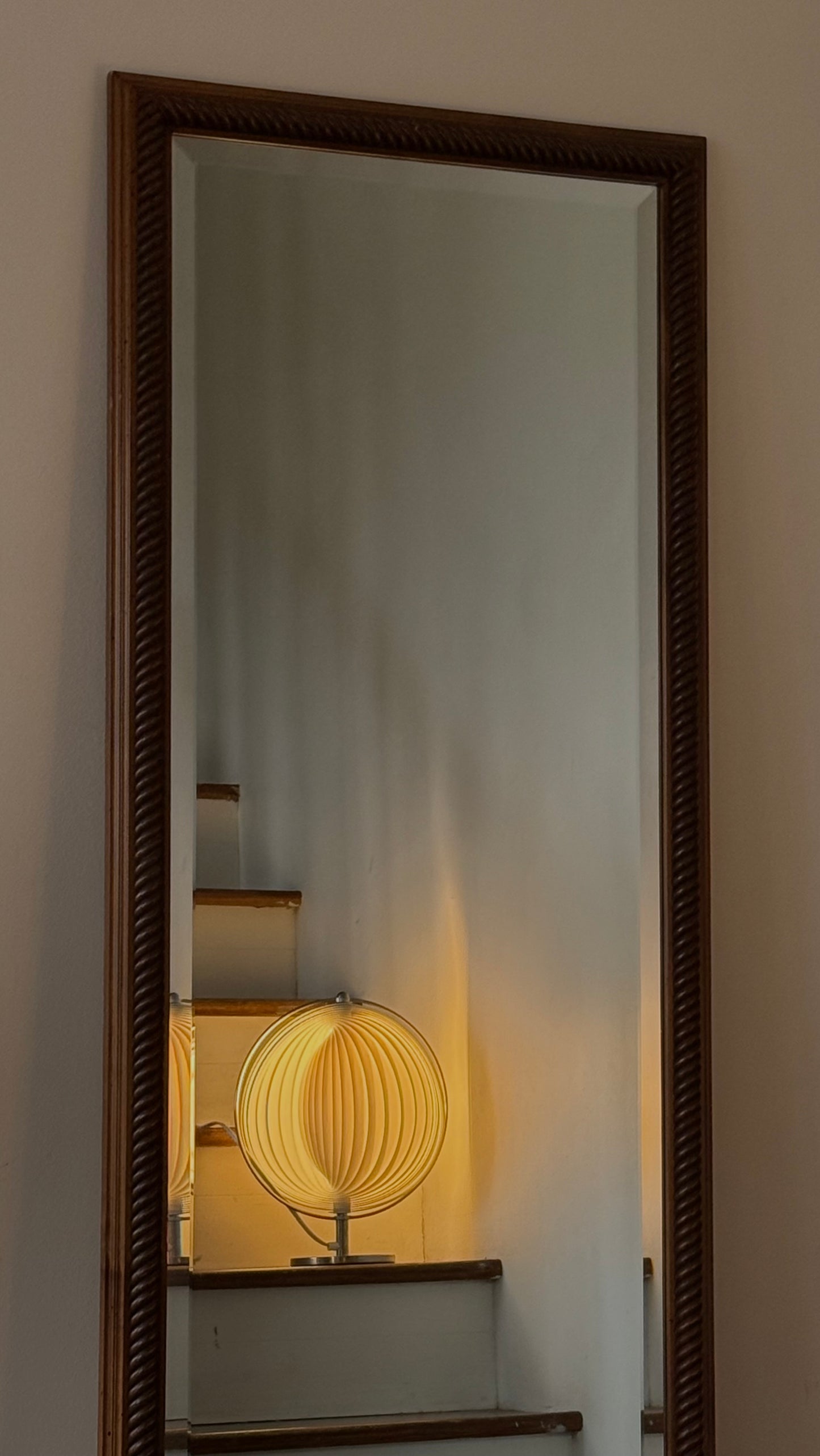 VINTAGE WOOD FLOOR MIRROR
