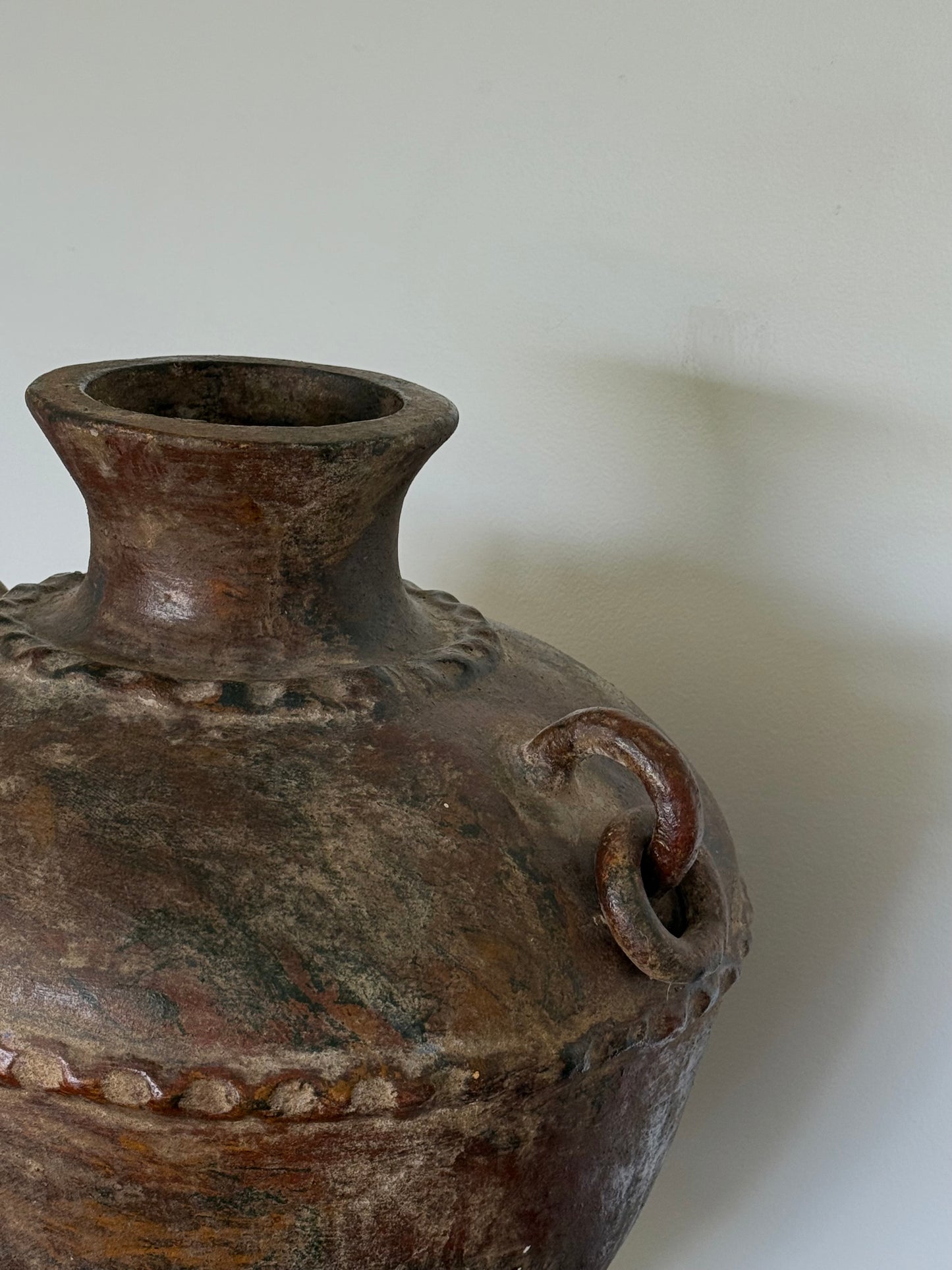 VINTAGE CLAY AMPHORA VESSEL