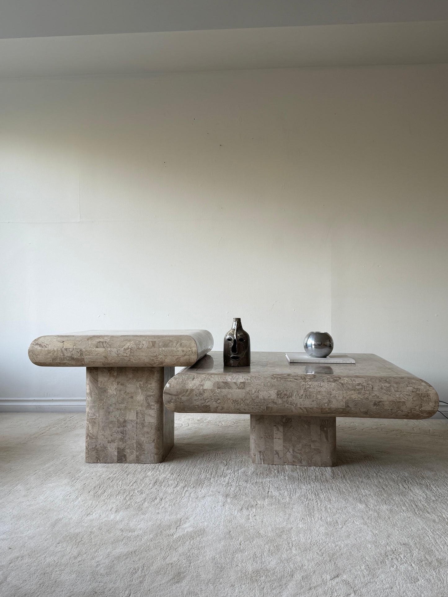 1980s TESSELLATED STONE TABLES