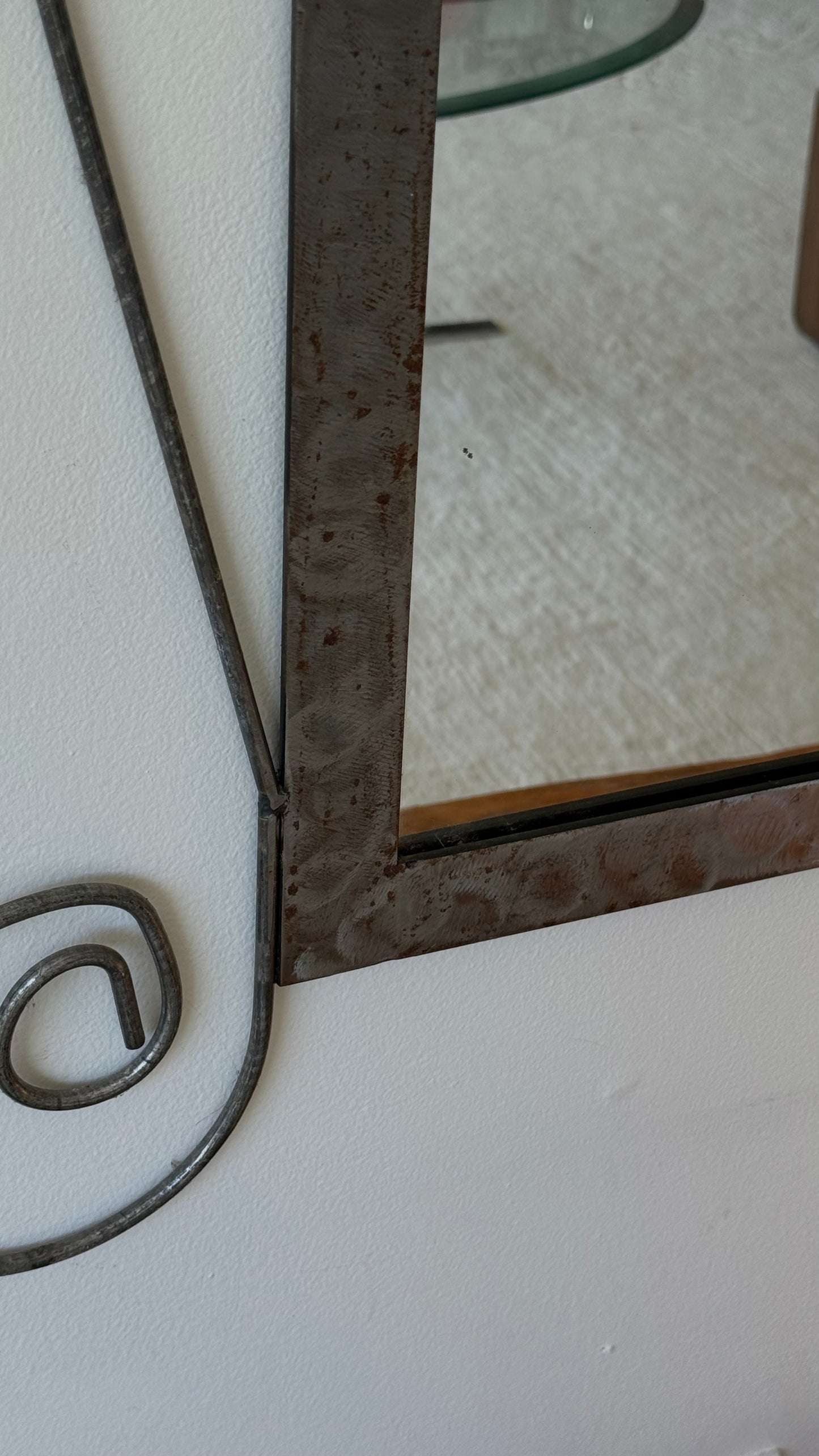 OOAK Vintage IRON & METAL Mirror