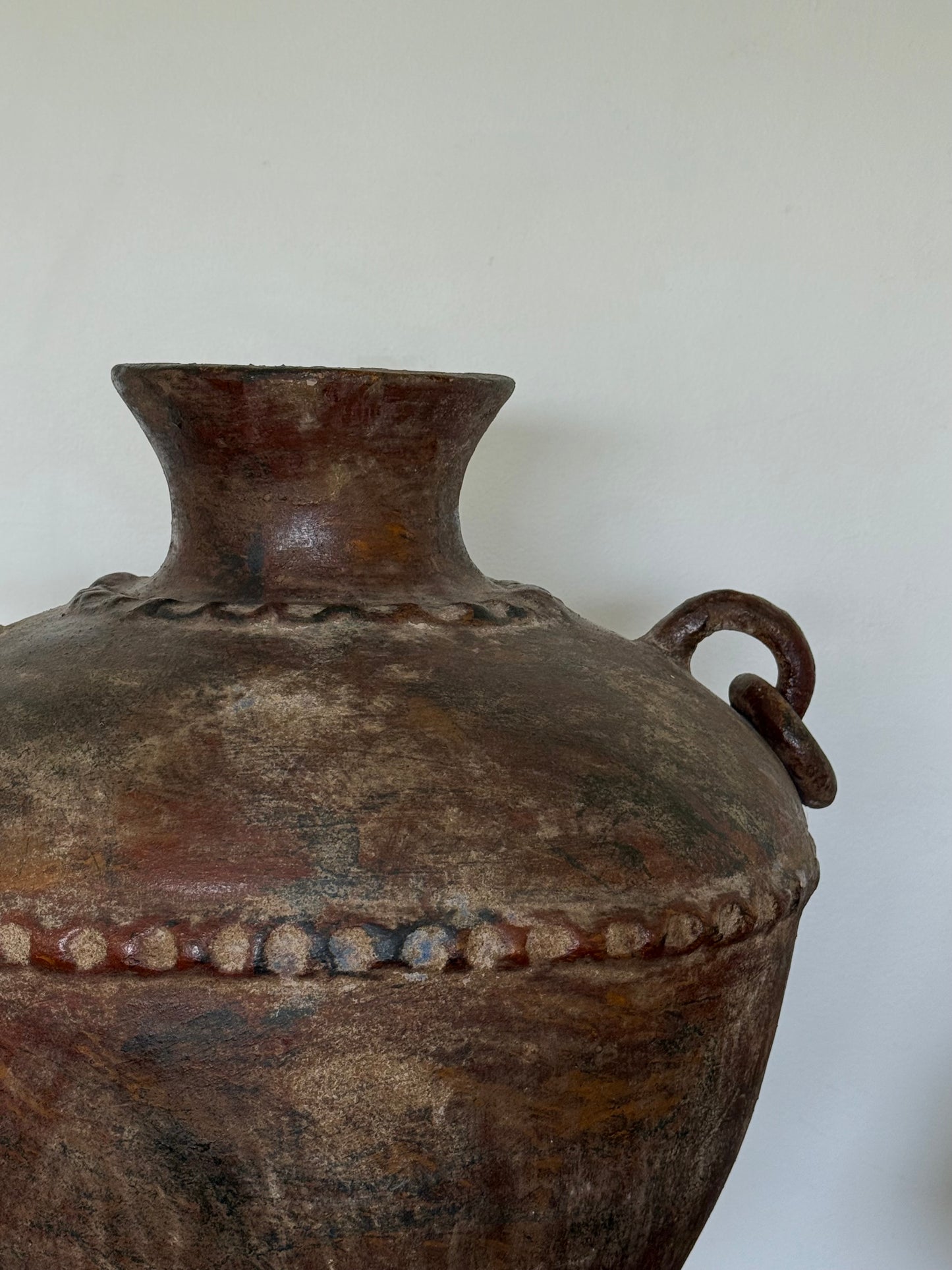 VINTAGE CLAY AMPHORA VESSEL