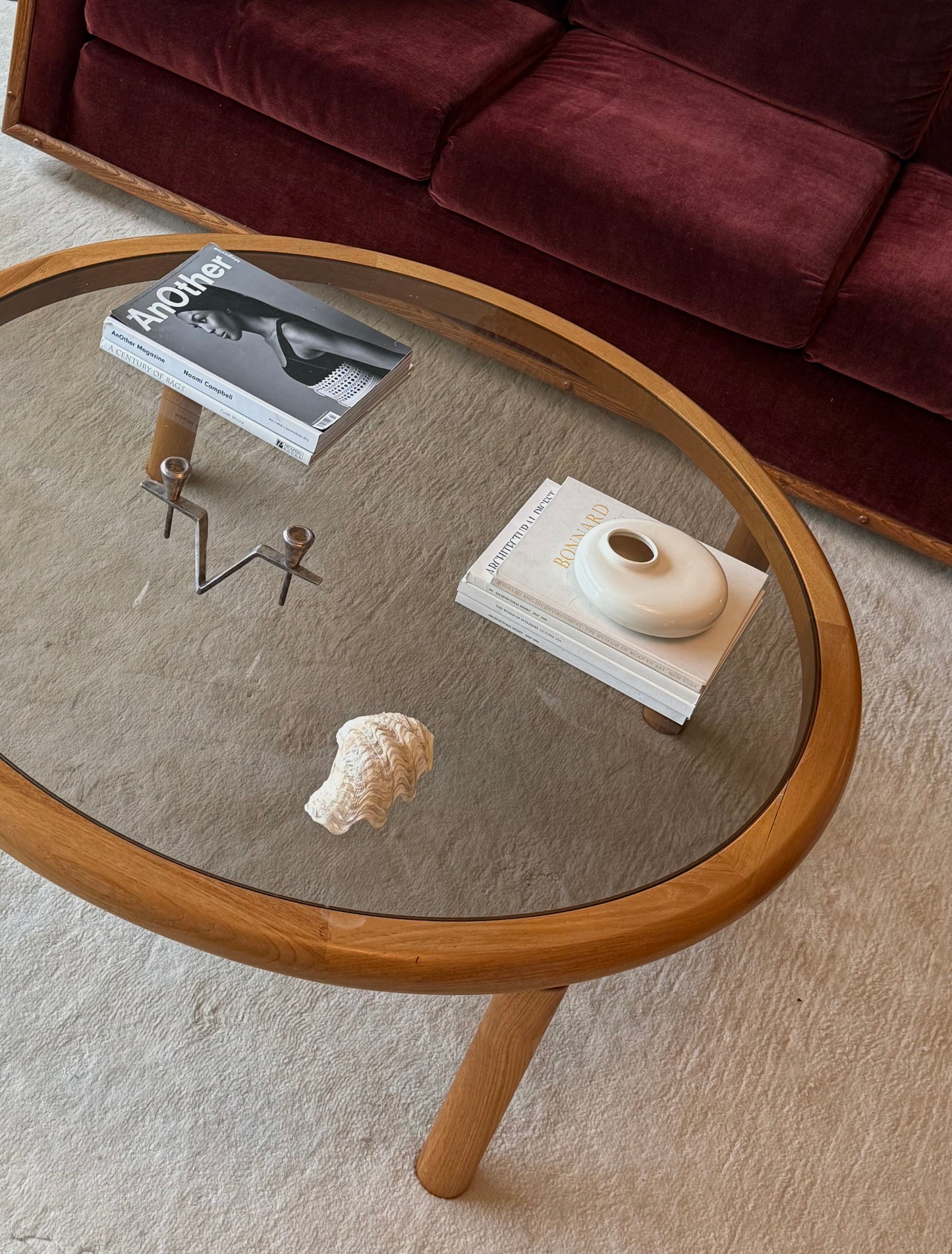 VNTG HANDMADE DANISH WOOD COFFEE TABLE