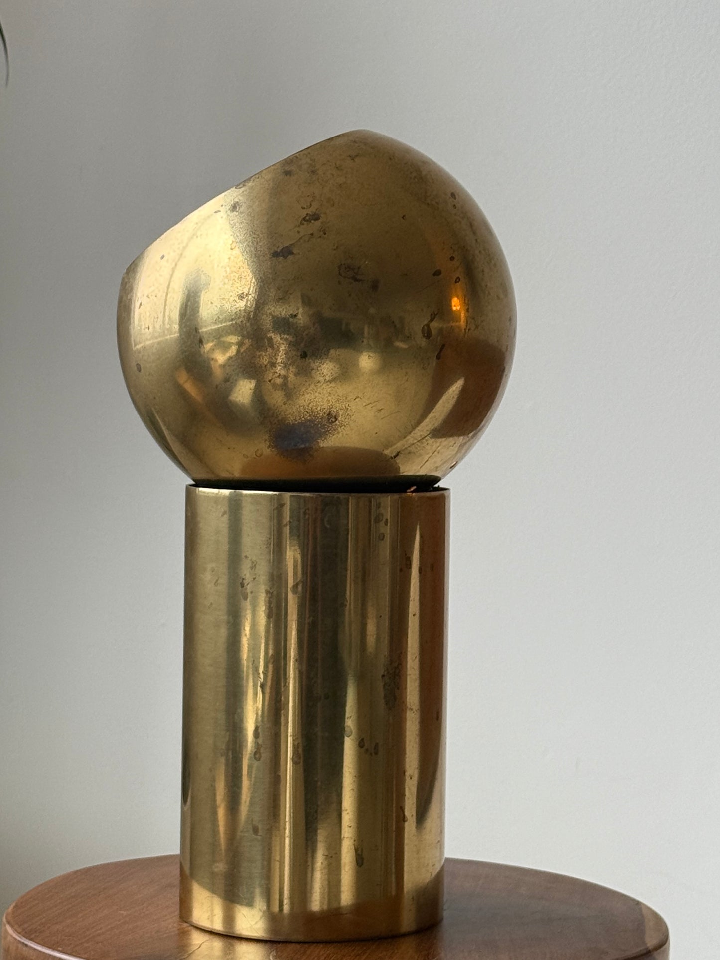 1970s MCM EYEBALL BRASS LAMP