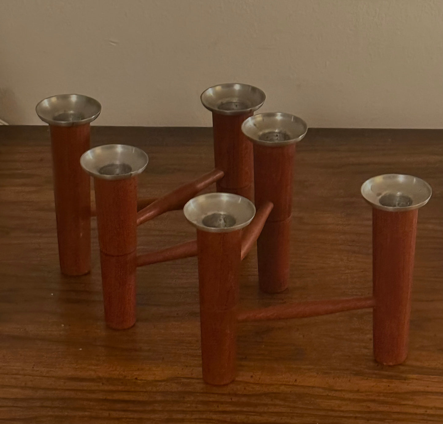 MCM LAUR JENSEN SIX CANDLE HOLDER