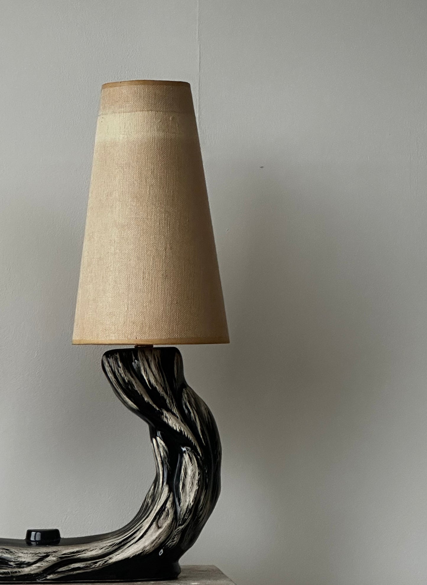 1950s OOAK POTTERY LAMP