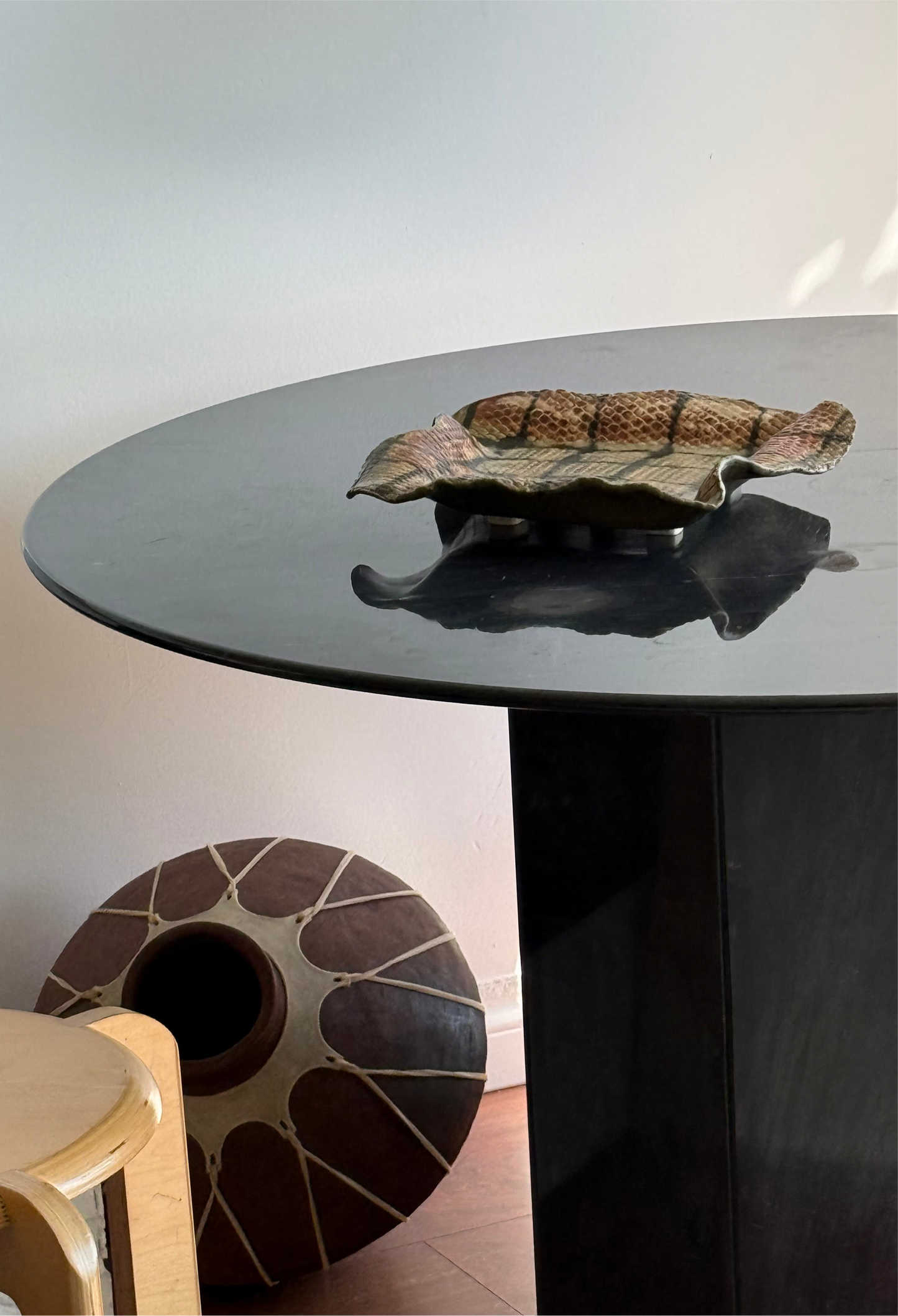 SNAKE PRINT POTTERY PLATTER