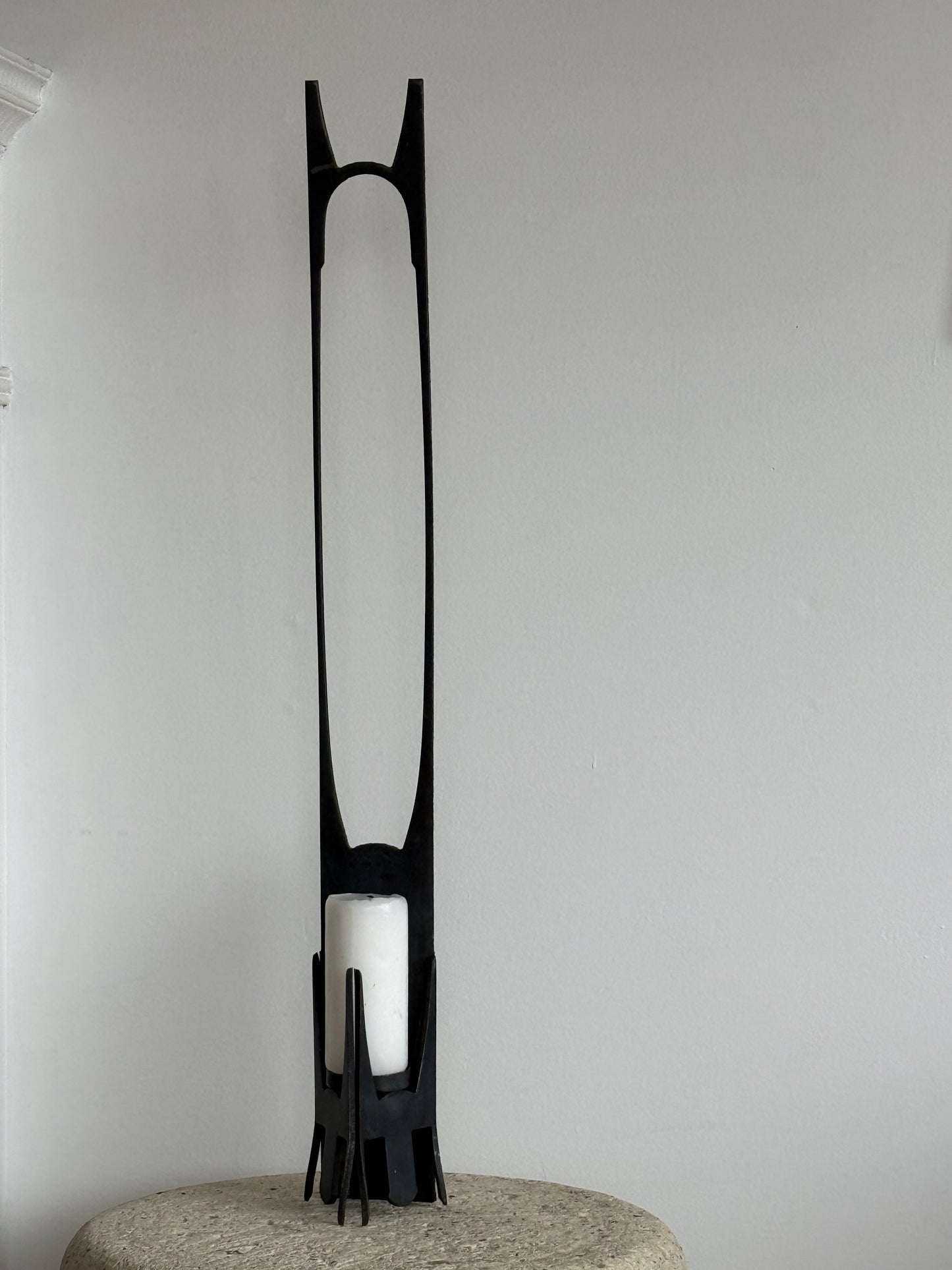 BRUTALIST IRON CANDLEHOLDERS