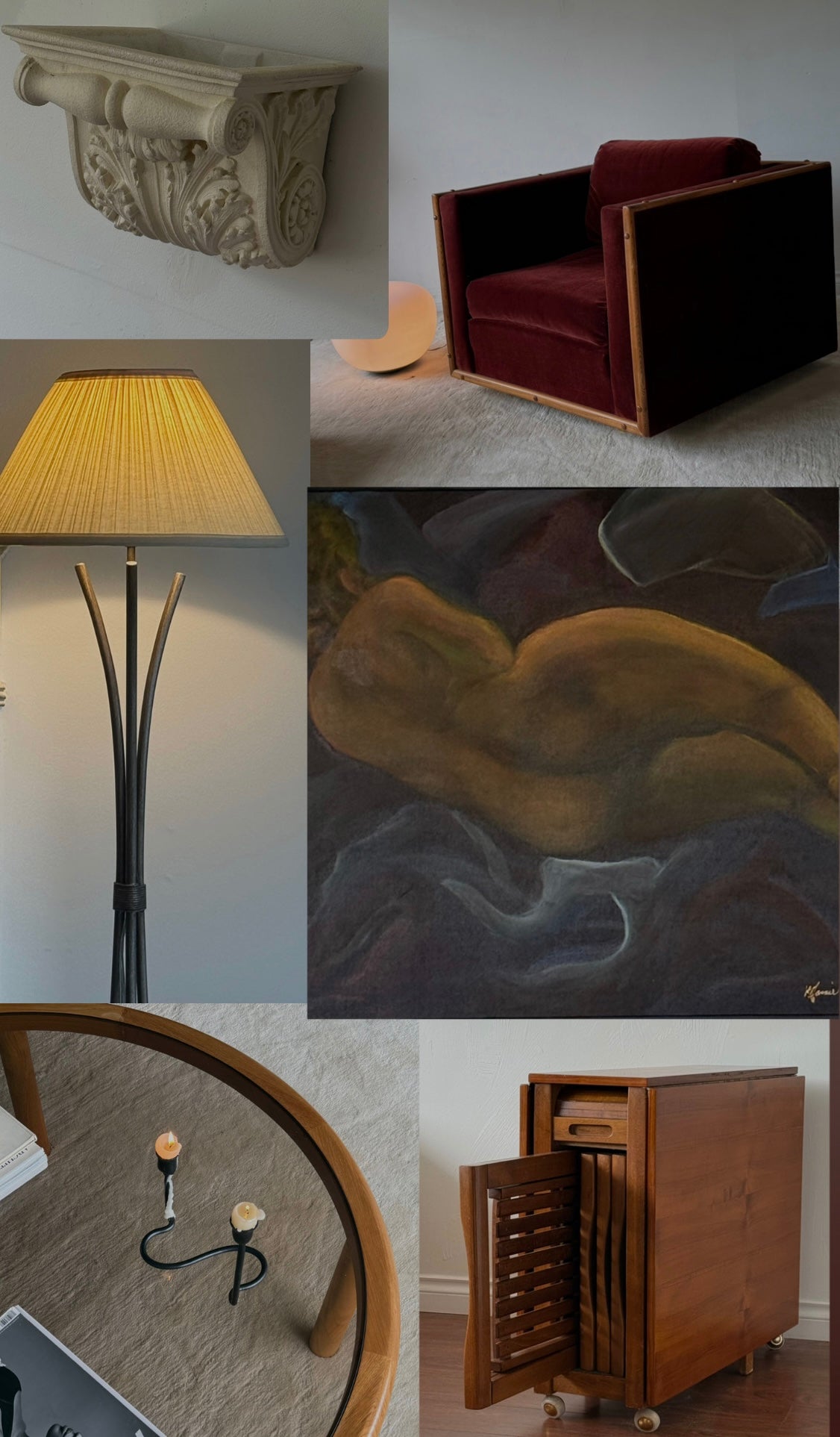 VNTG VELVET & WOOD SOFAs