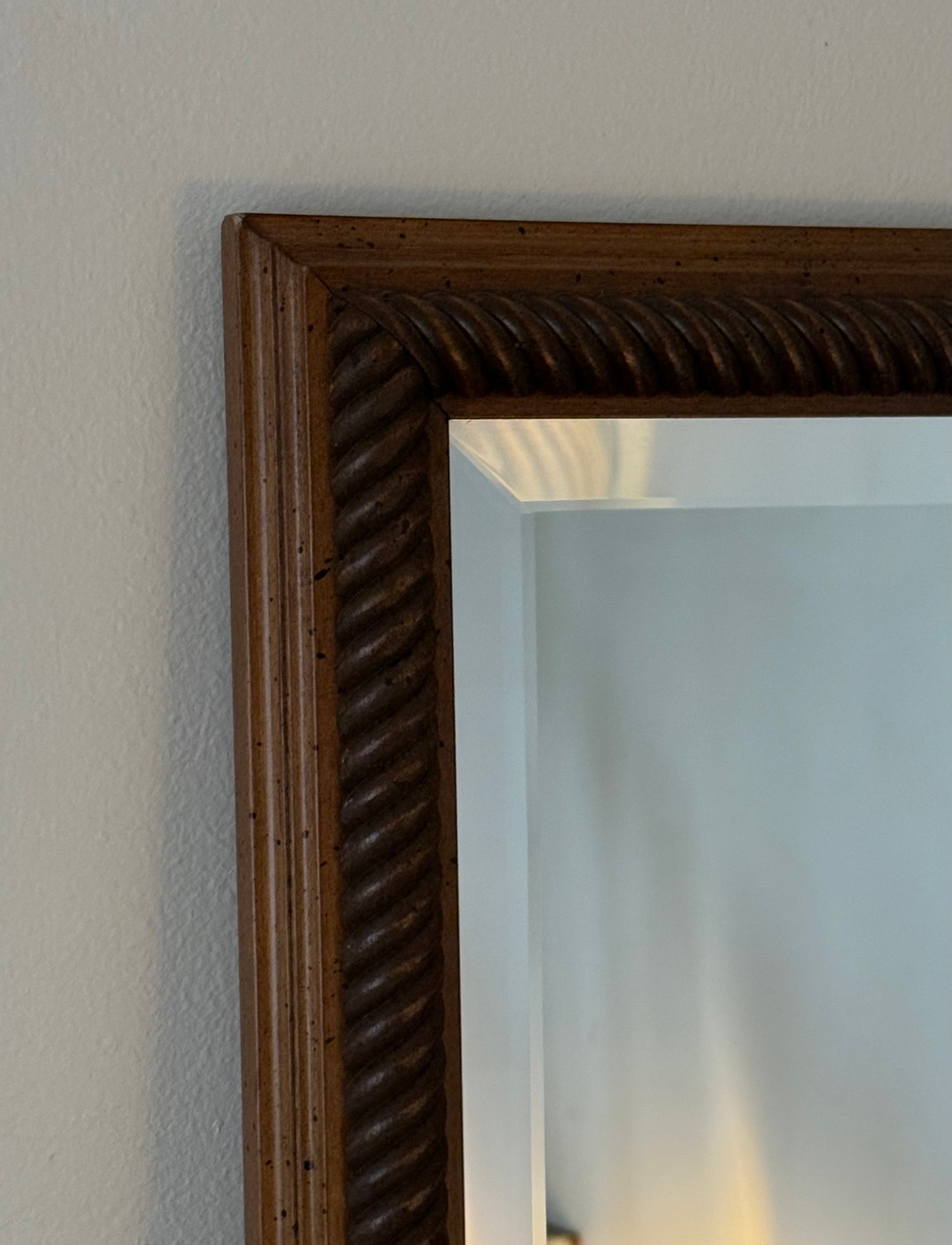 VINTAGE WOOD FLOOR MIRROR