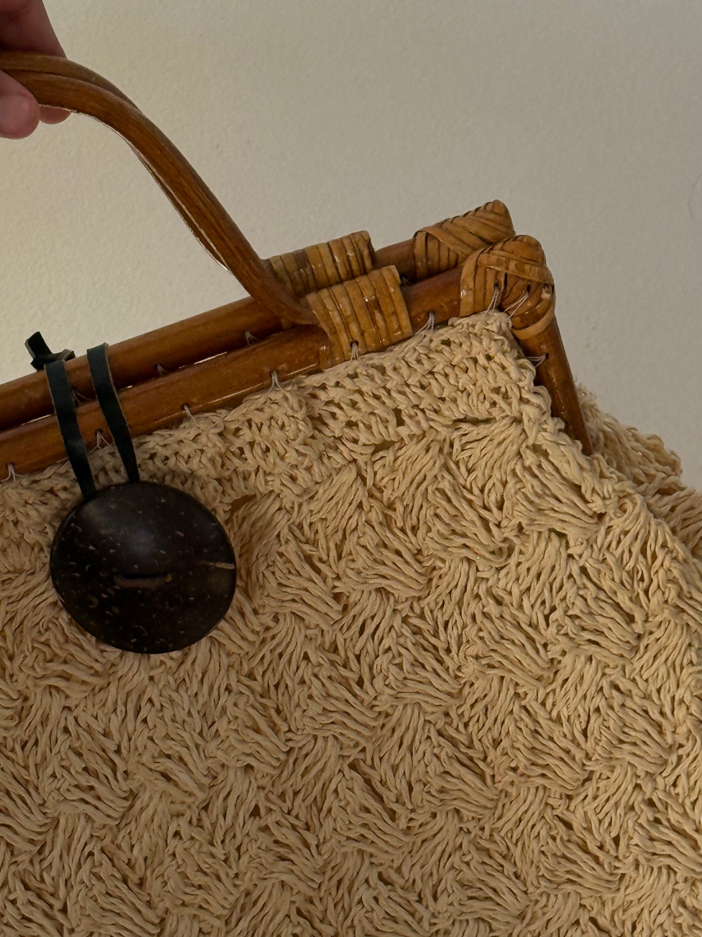 VINTAGE STRAW BAG