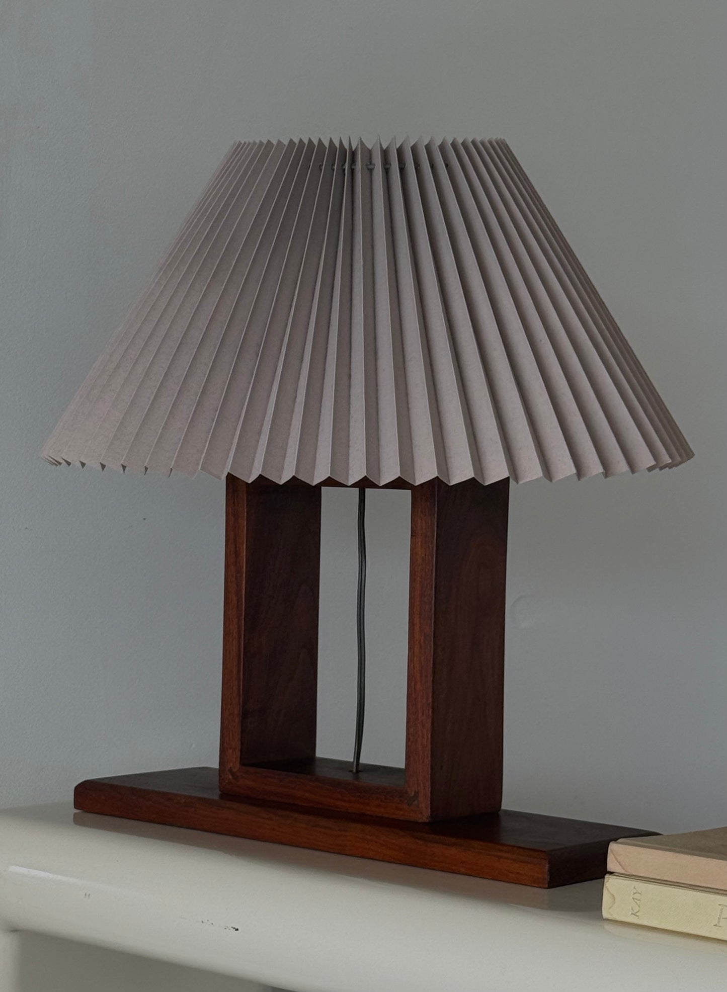 ca.1960s/70s Handmade WOODEN LAMp