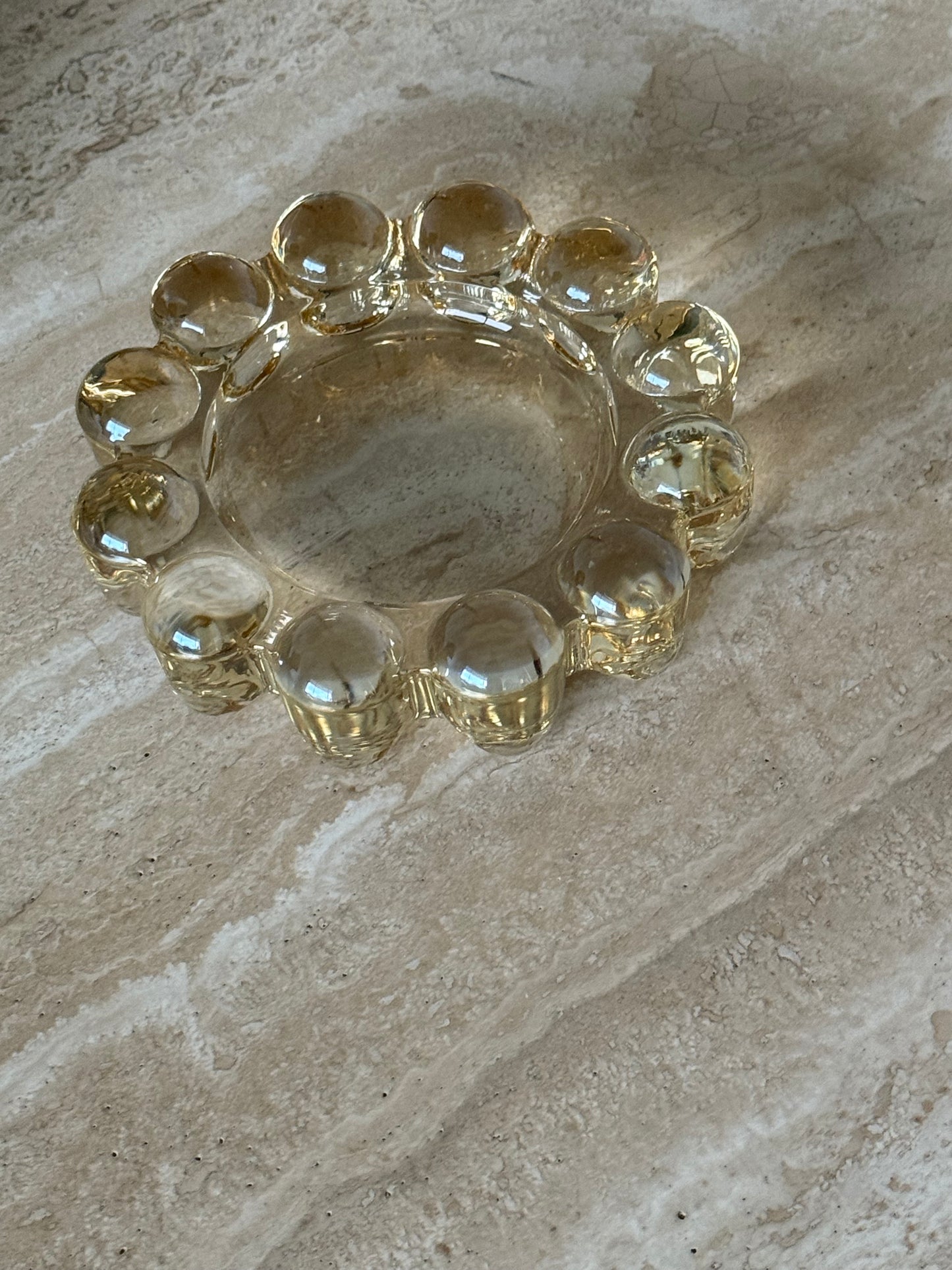 VINTAGE BOOPIE BUBBLE GLASS Ashtray