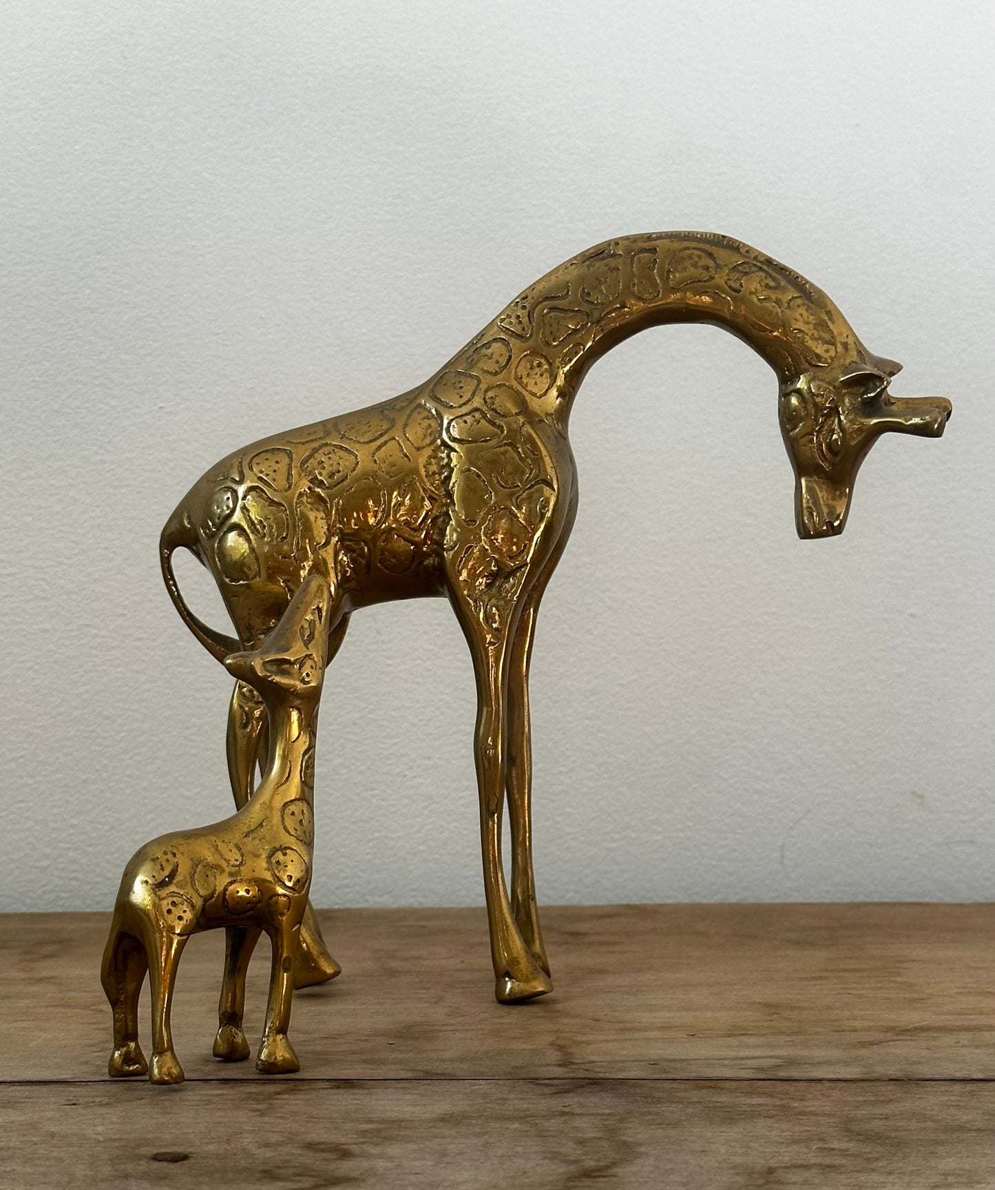 MCM BRASS GIRAFFE FIGURINE SET