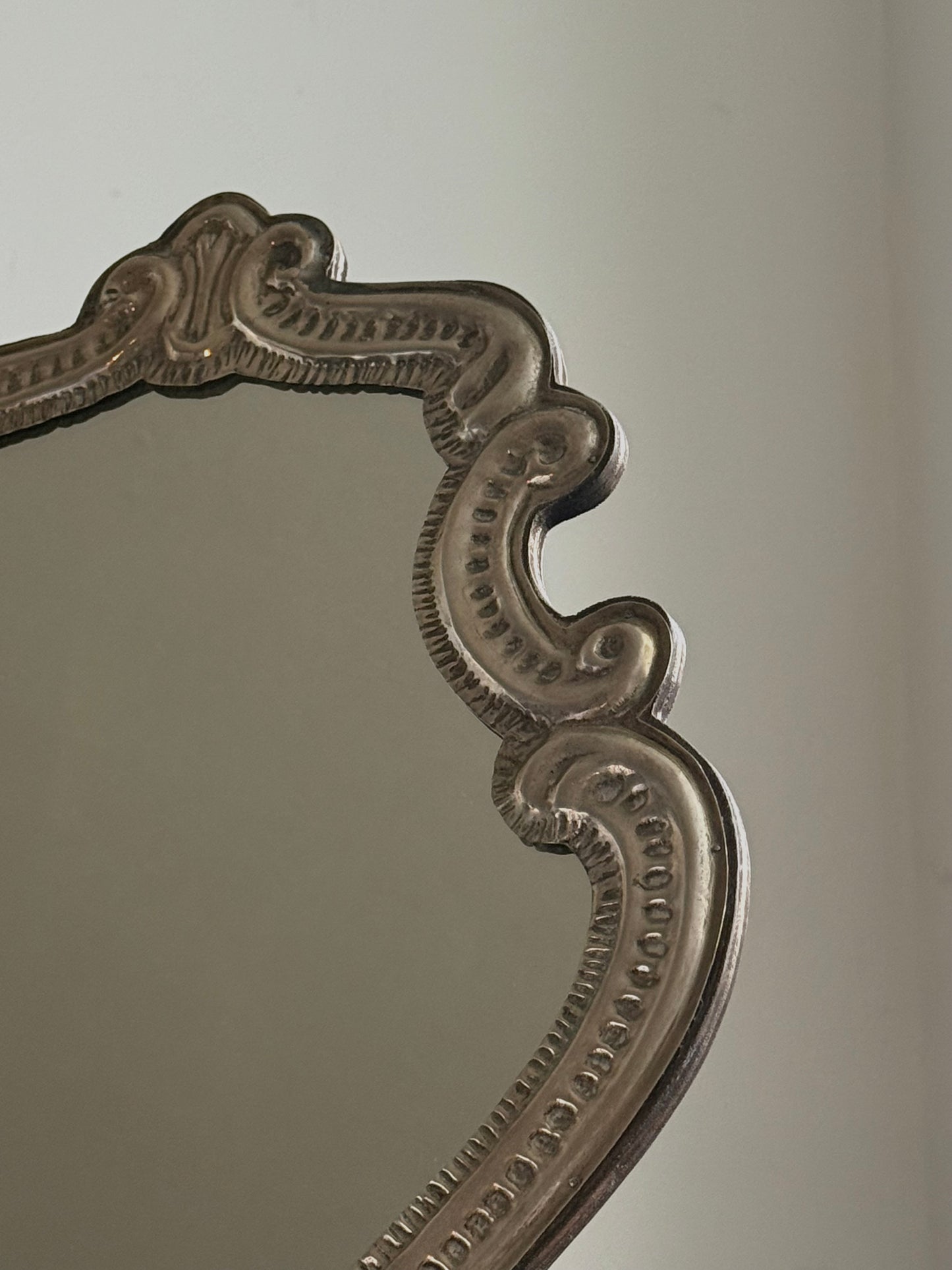 1920s STERLING SILVER MIRROR