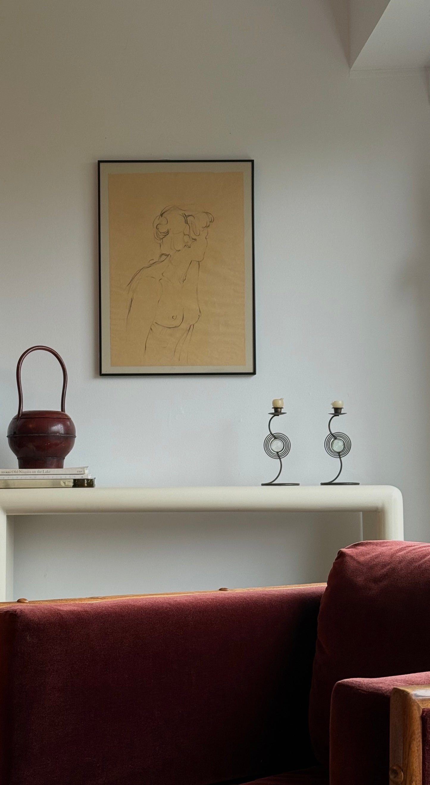 POST MoD Metal & Glass Squiggle Candle Holder