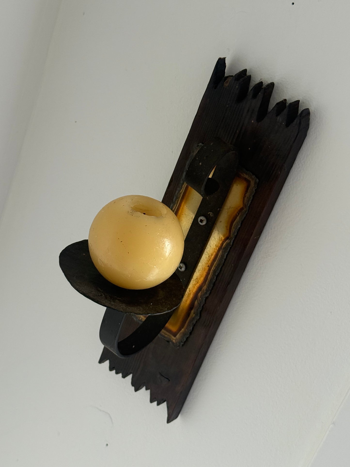 VNTG BRUTALIST CANDLE SCONCE