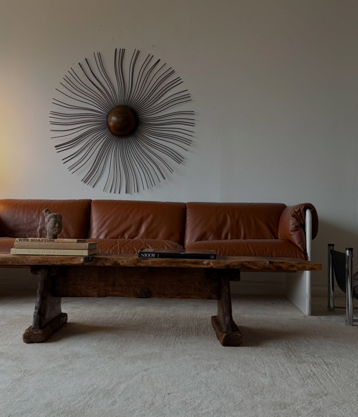 1960s MULLER & STEWART LEATHER SOFA