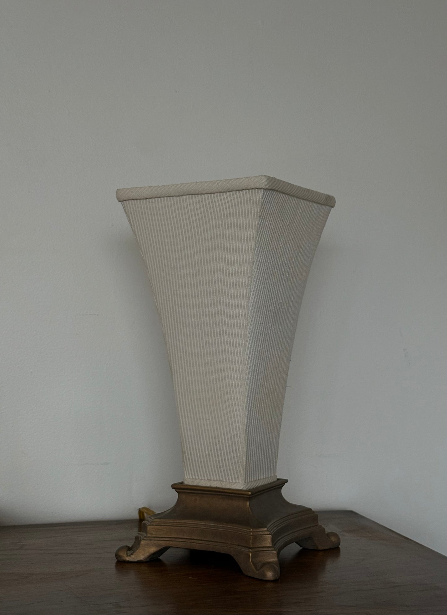 EARLY 2000s PLASTER & FABRIC LAMP