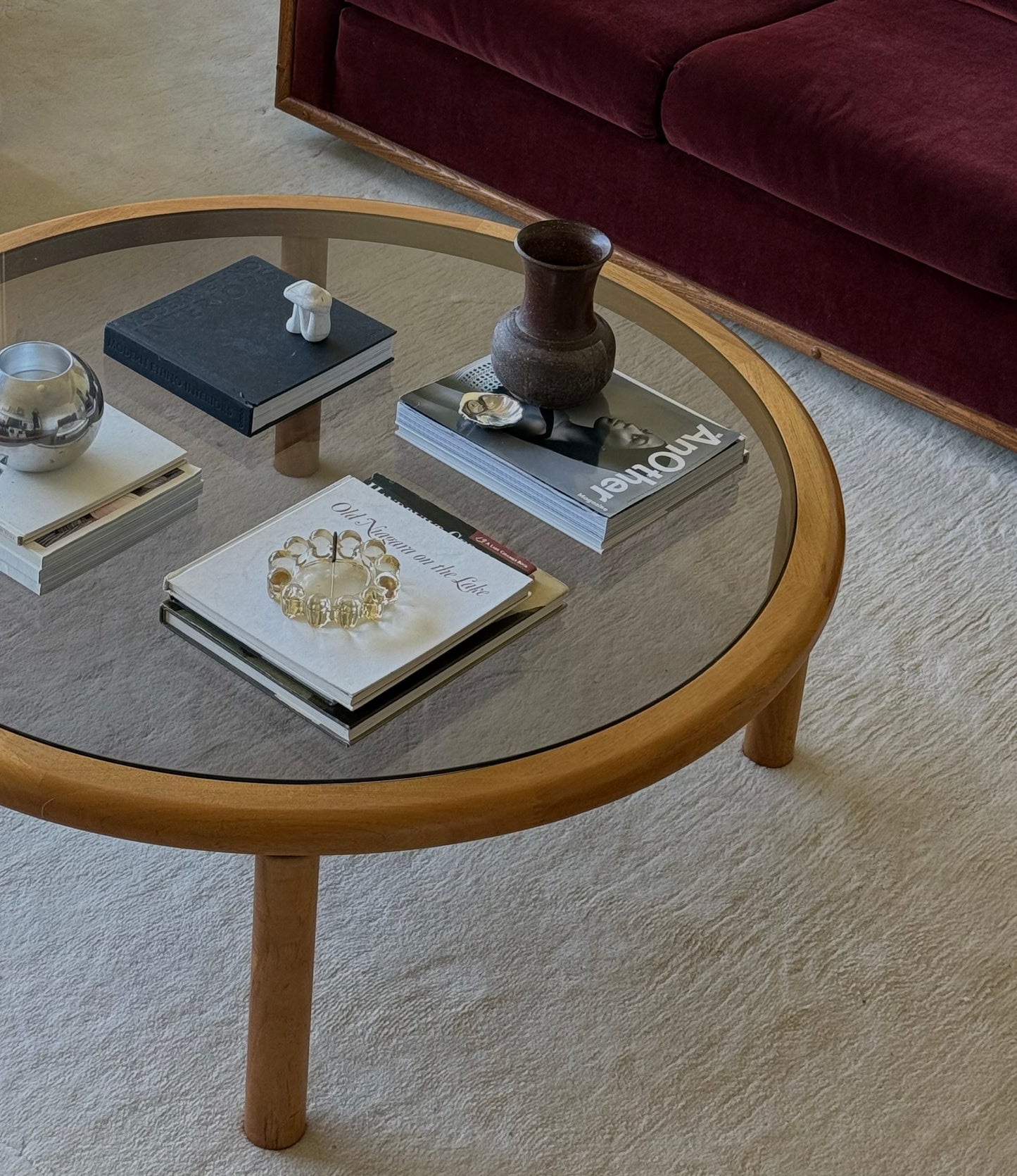 VNTG HANDMADE DANISH WOOD COFFEE TABLE