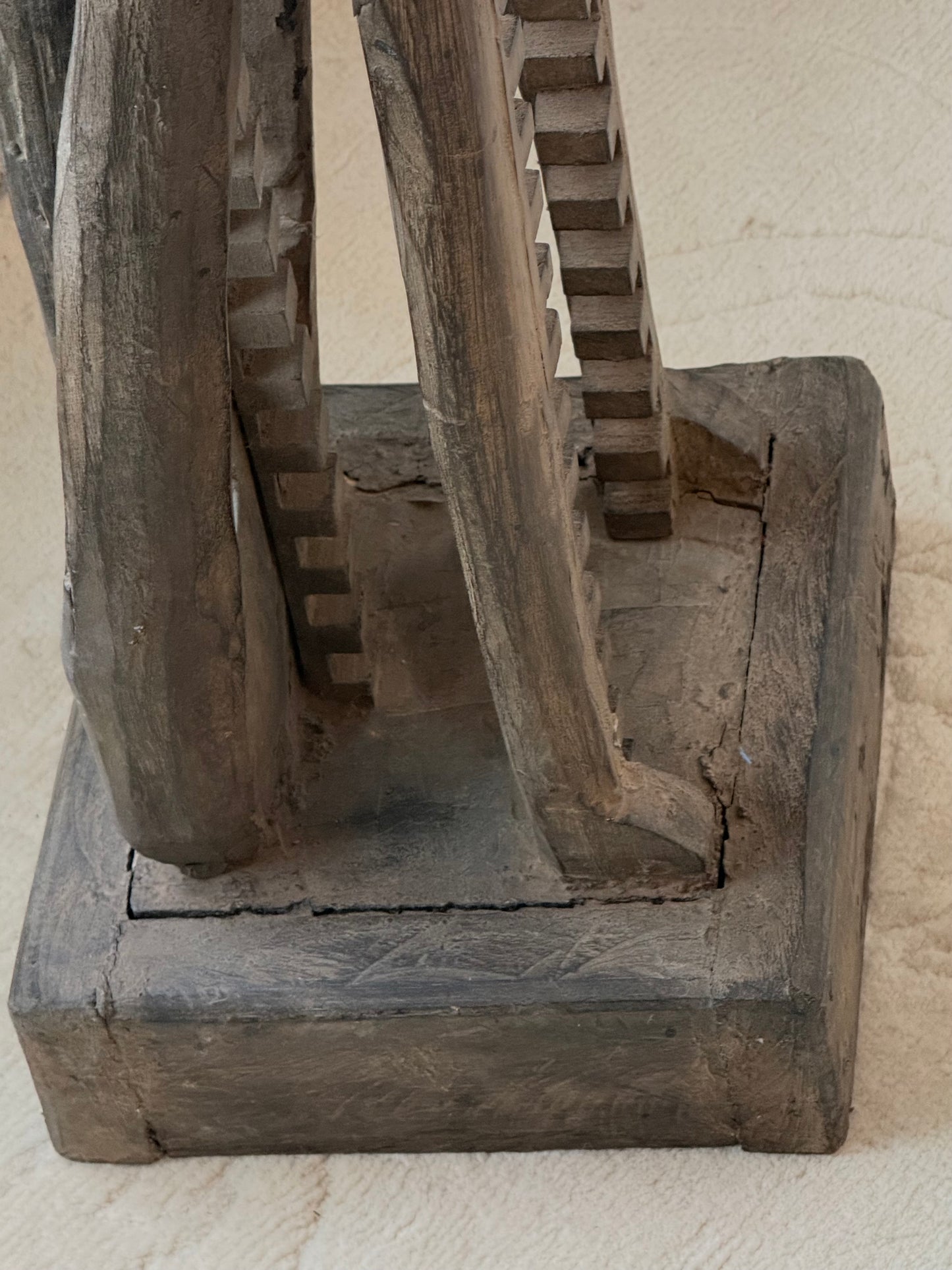 Unique Artisan Folk Art African CD Holder