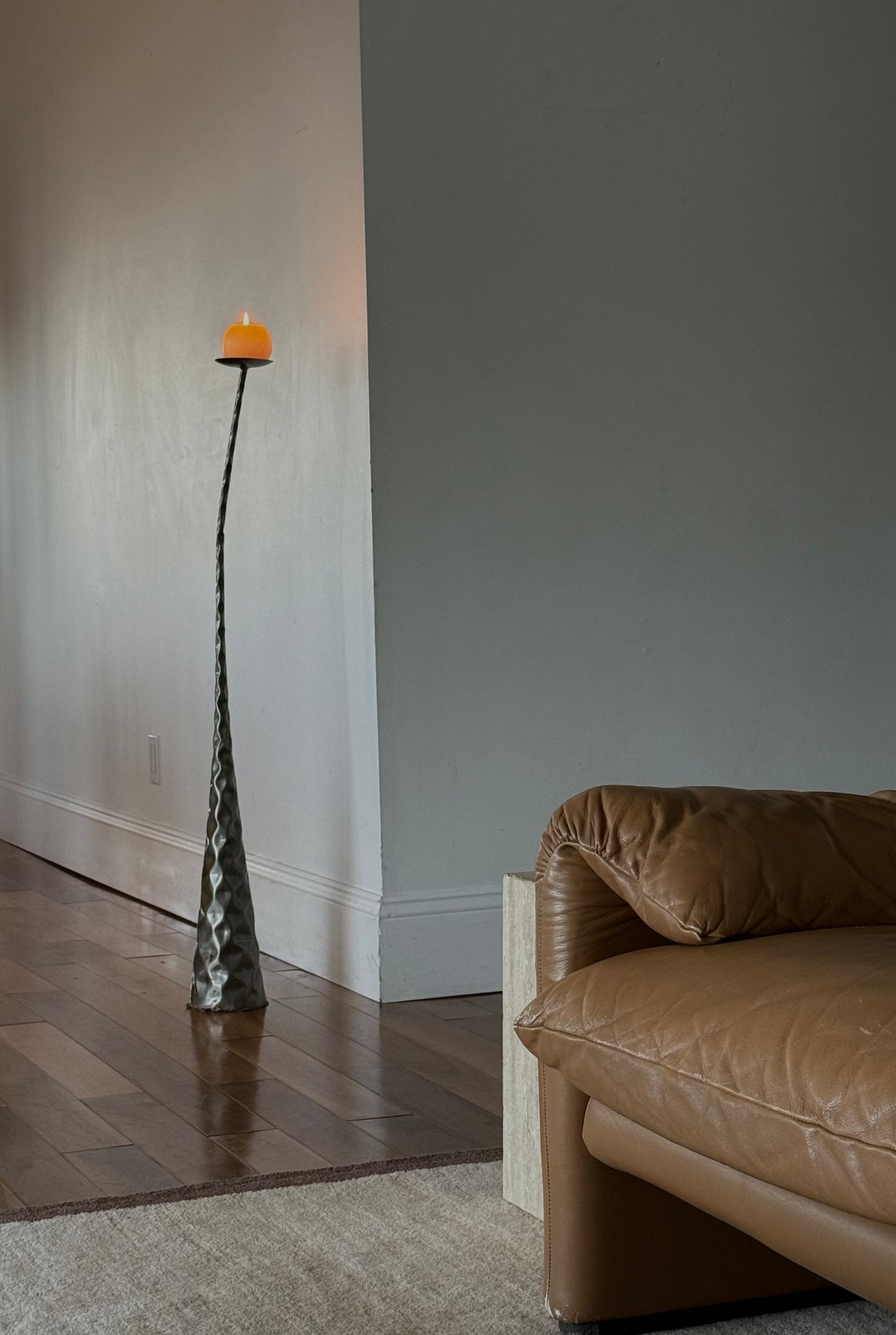 SCULPTURAL FLOOR CANDLEHOLDERS