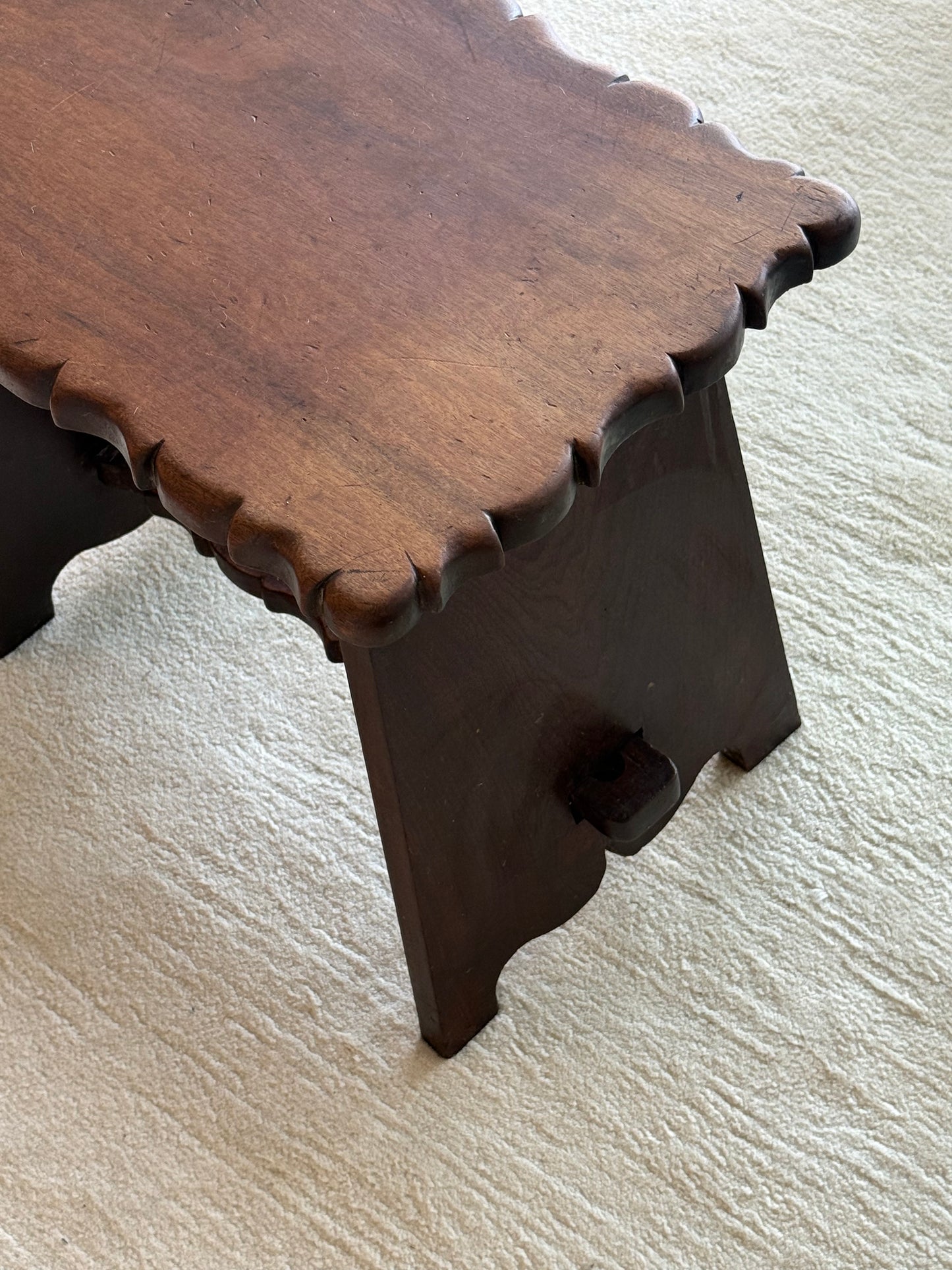 VINTAGE BRUTALIST BENCH