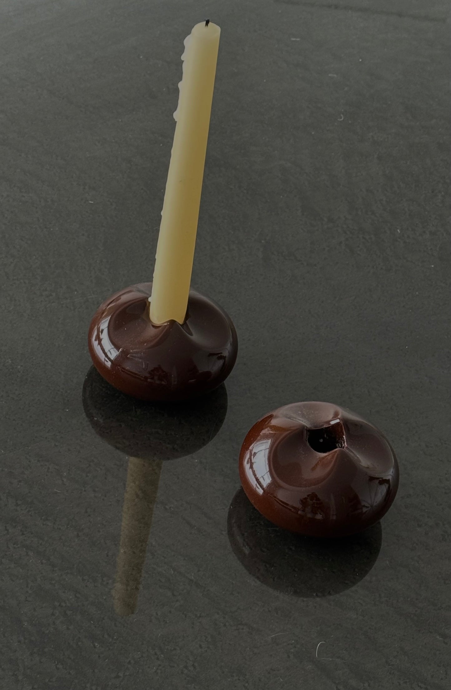 VINTAGE CERAMIC CANDLEHOLDERS