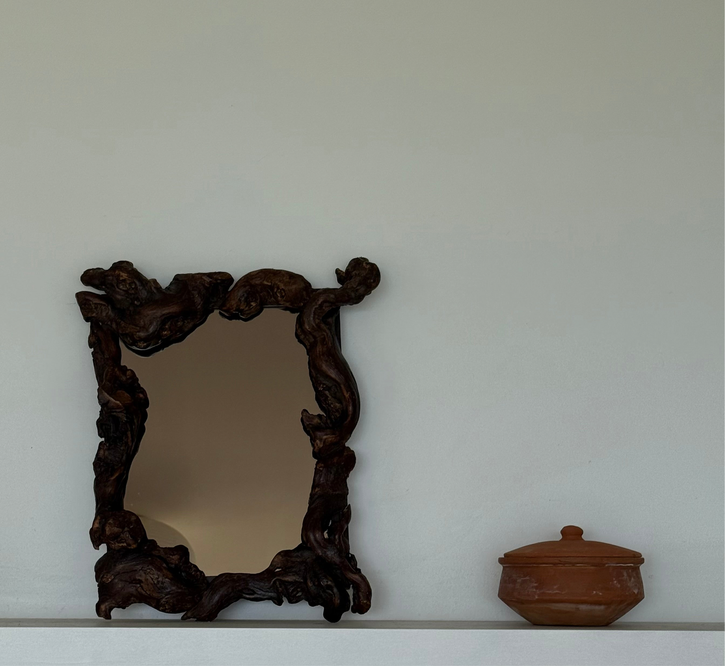 OOAK BURL WOOD MIRROR