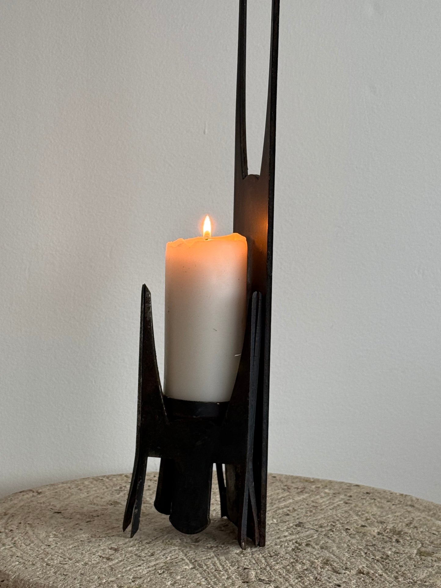 BRUTALIST IRON CANDLEHOLDERS