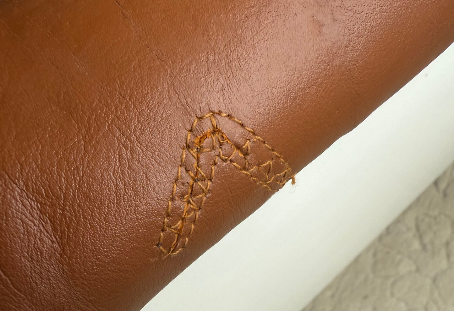 1960s MULLER & STEWART LEATHER SOFA