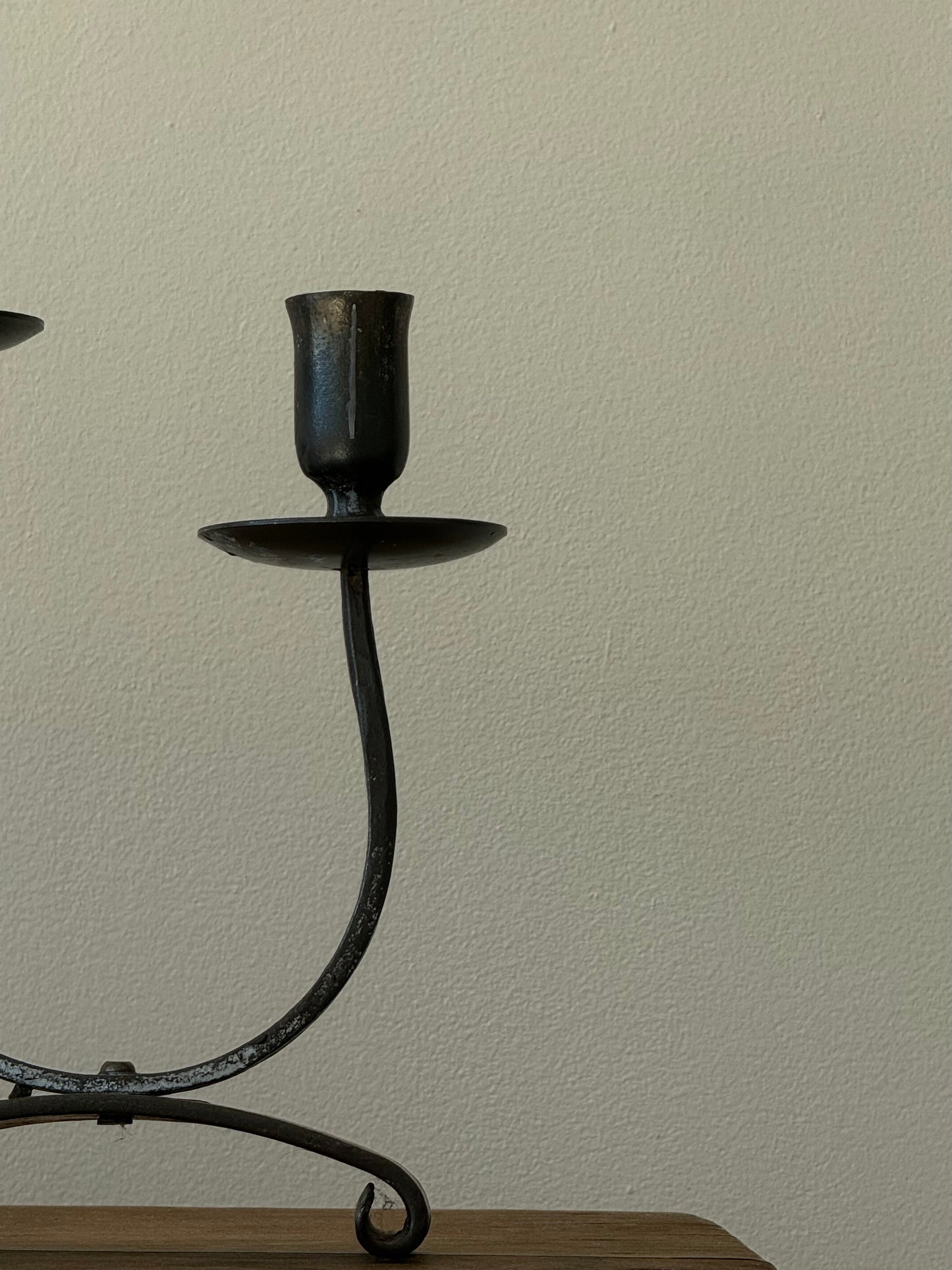 Vintage Iron Candleholder