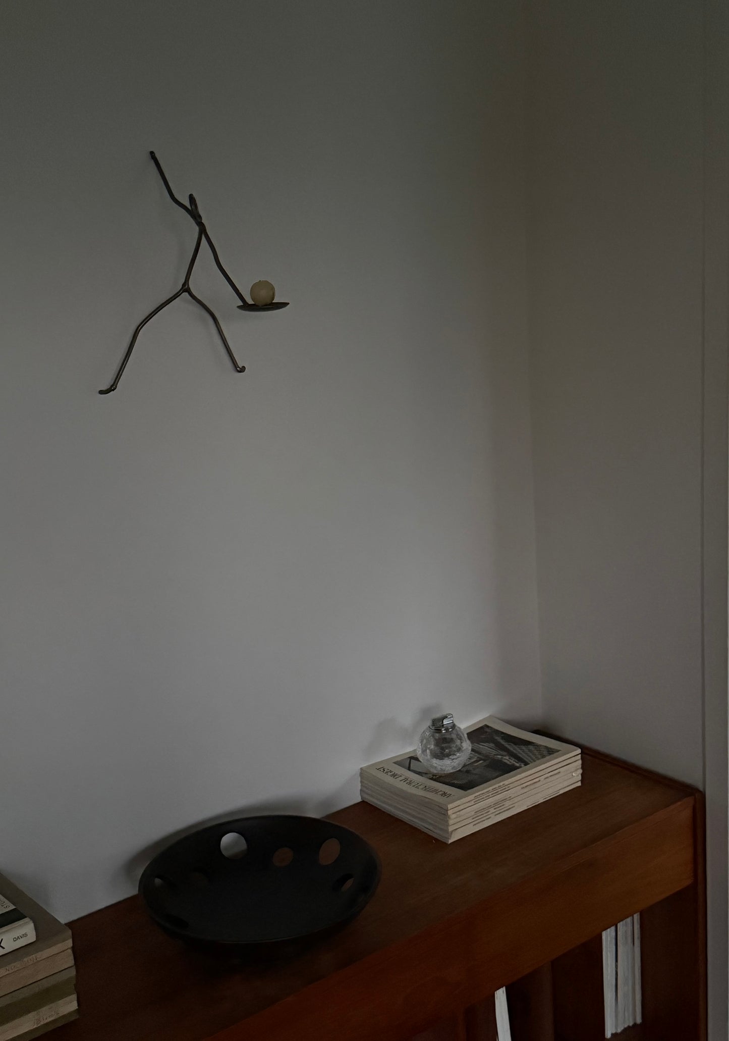 RARE 1990s Vintage Stick Figure Candle Sconces